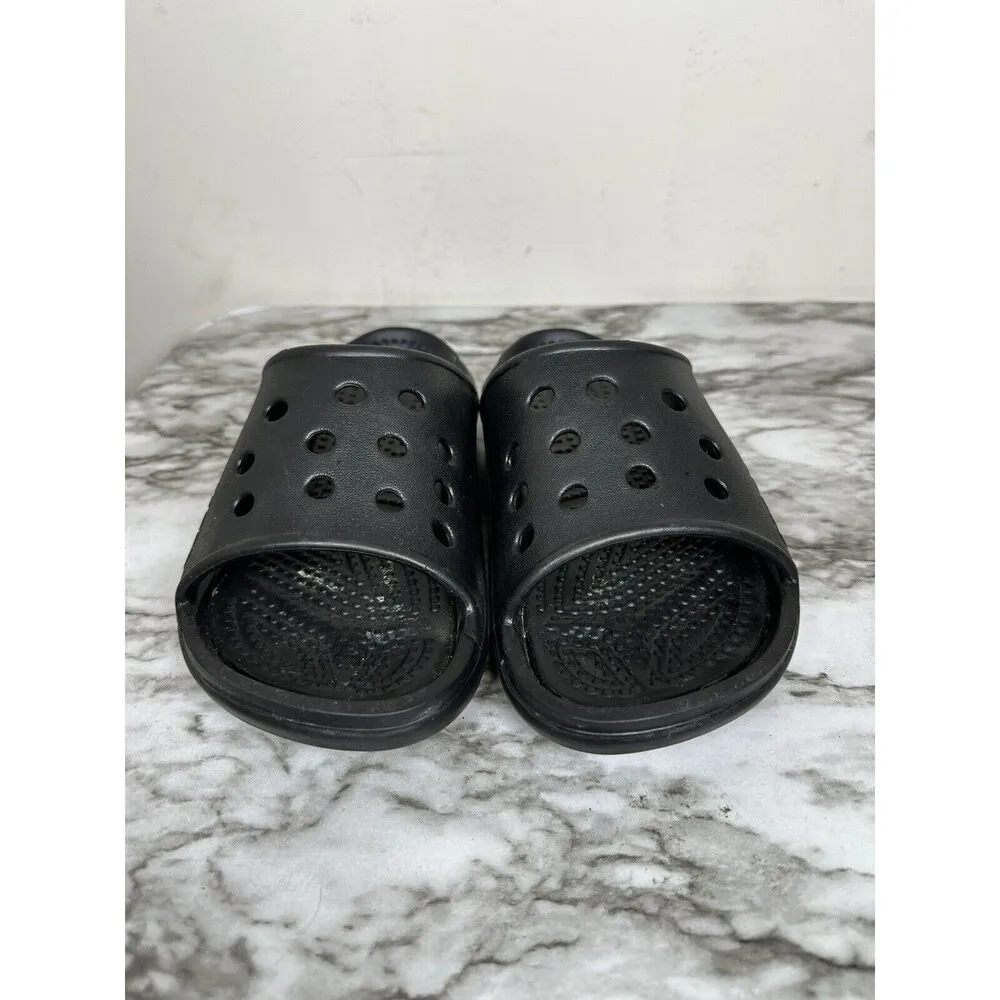 Crocs  Baya Slides Black Size M 5 W 7 Comfort Shoes NEW - Image 5