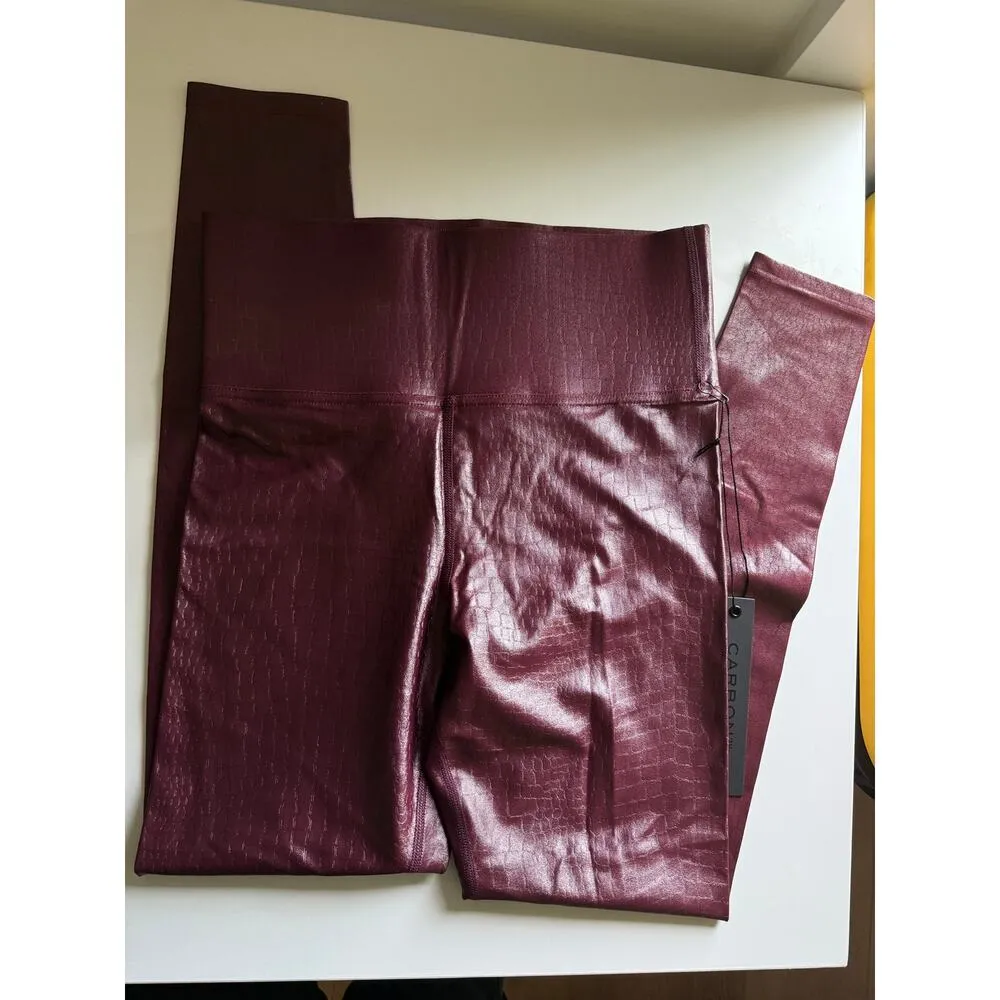 $128 New Carbon38 Takara Crocodile 7/8 Leggings - Image 4