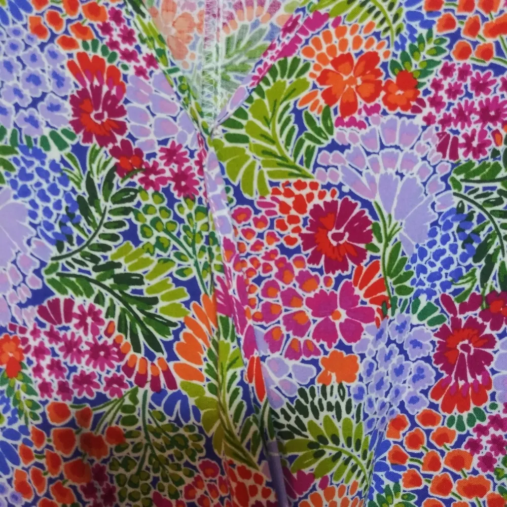 Staccato Multi Color Floral V-Neck Faux Wrap Sleeveless Women's Top Size Small - Image 3