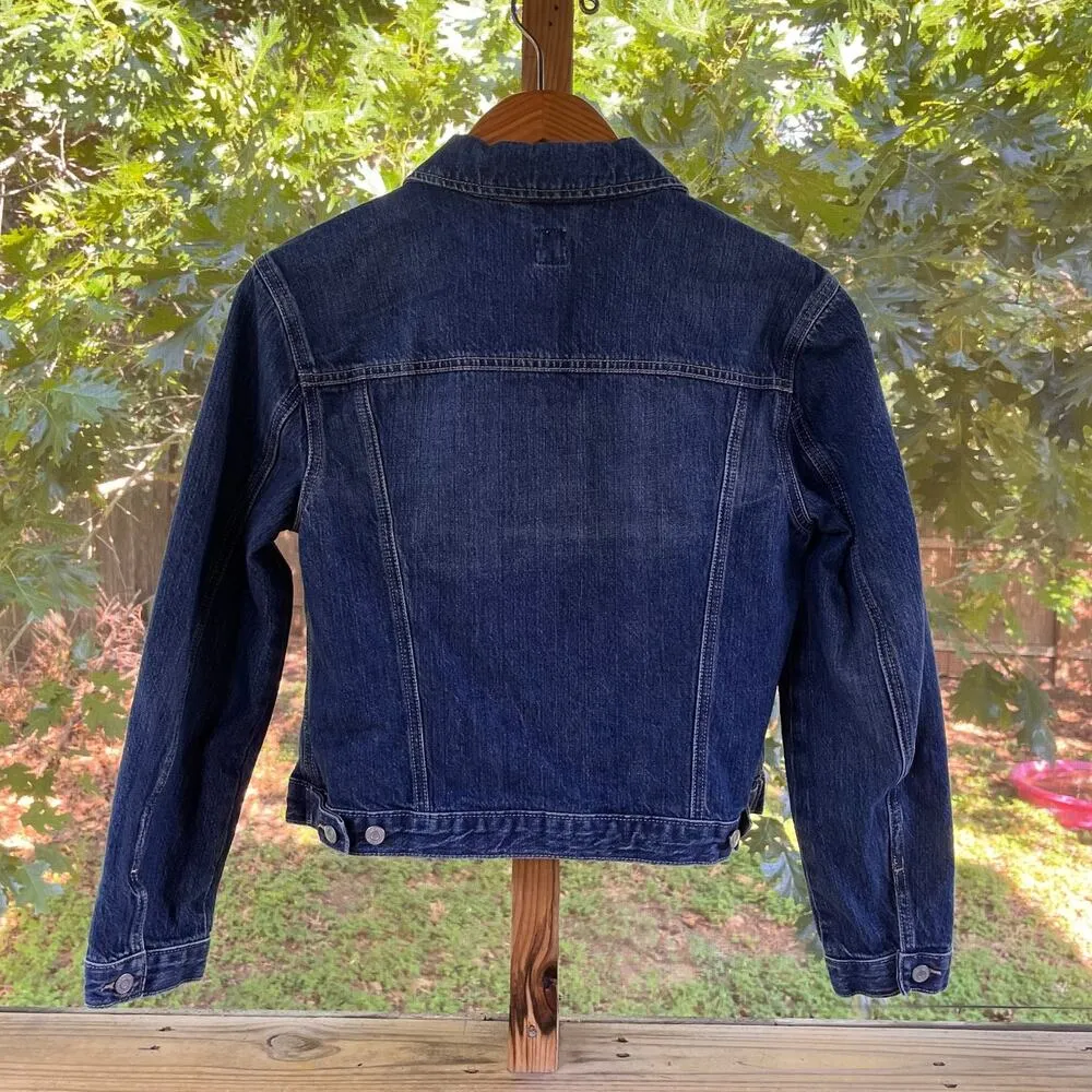 Gap Factory Store Women's Vintage Blue Denim Jean Jacket Size M - Image 2