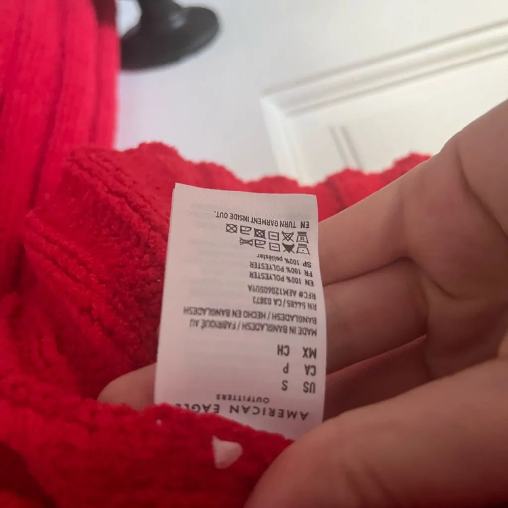 American Eagle Cropped Knit Cardigan - Image 3