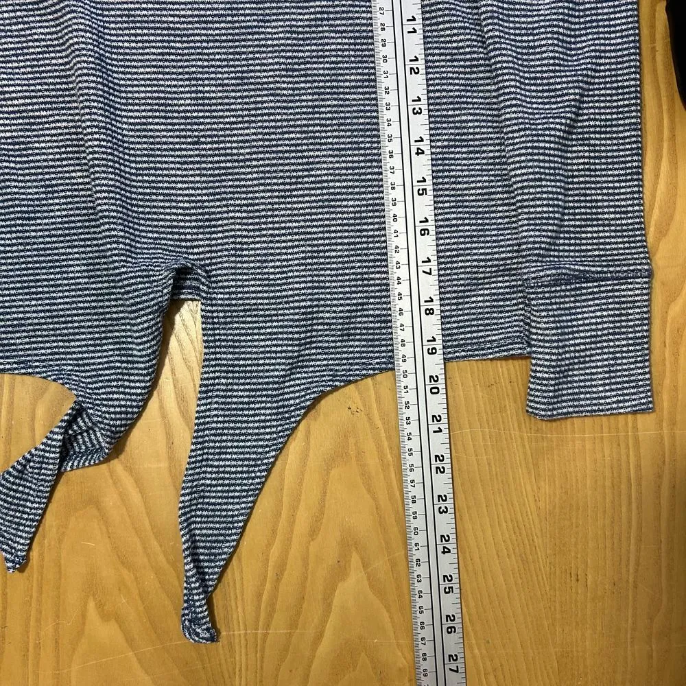 Abercrombie & Fitch Striped Tie-Front Long Sleeve Top, Knit, Women's‎ Small - Image 7