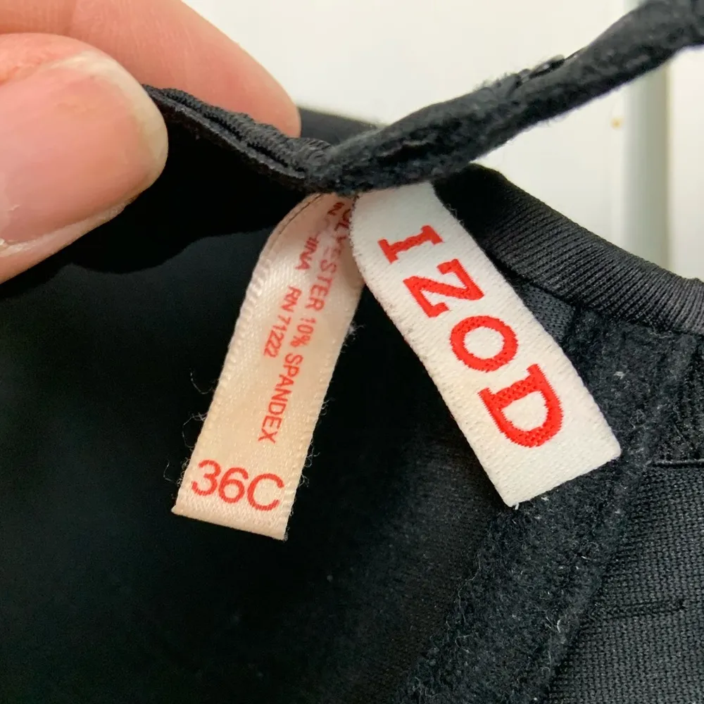 IZOD 36C Black Cream lace bra - Image 5