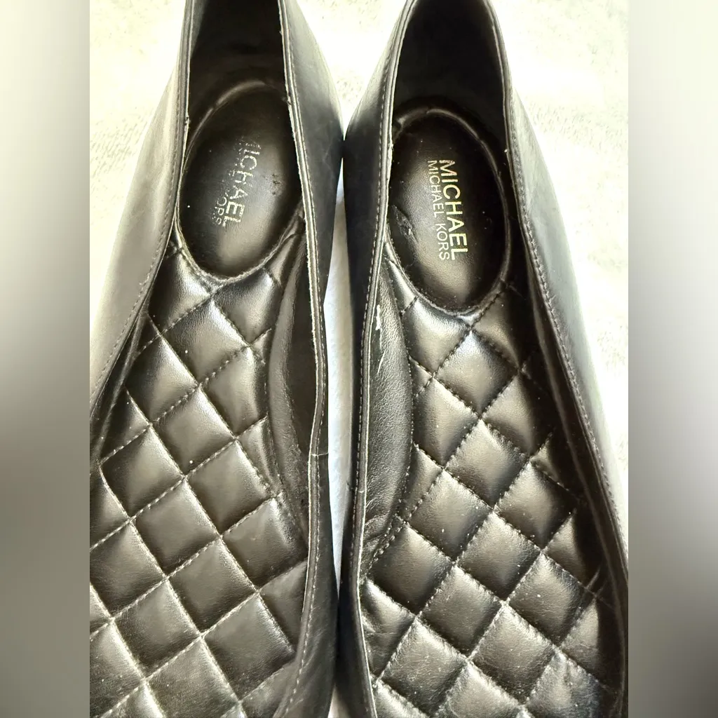 Michael Kors  Black Quilted Flats - Image 5