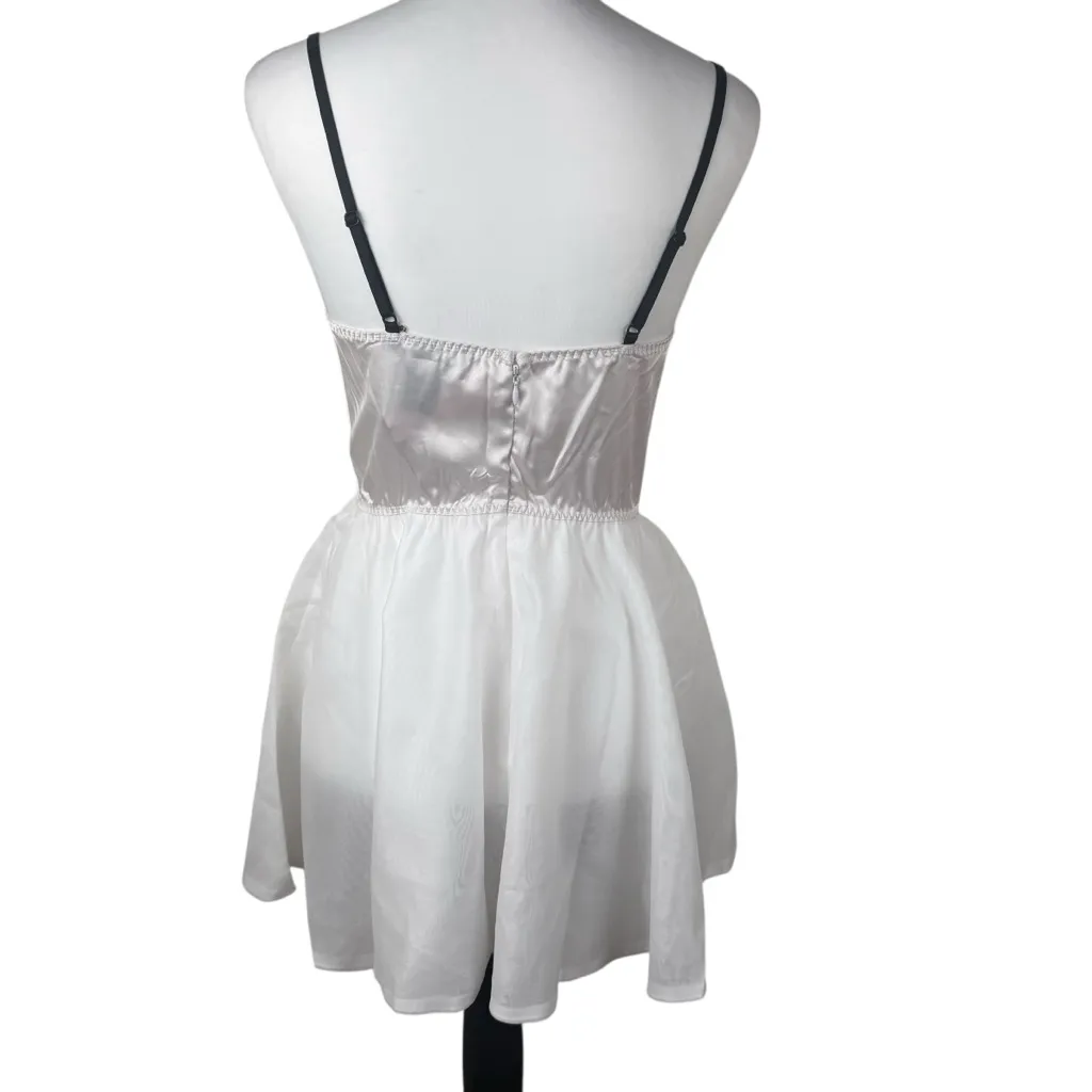 NWT Victoria's Secret White Corset Bustier Bow Slip Dress Bridal Wedding Medium - Image 6