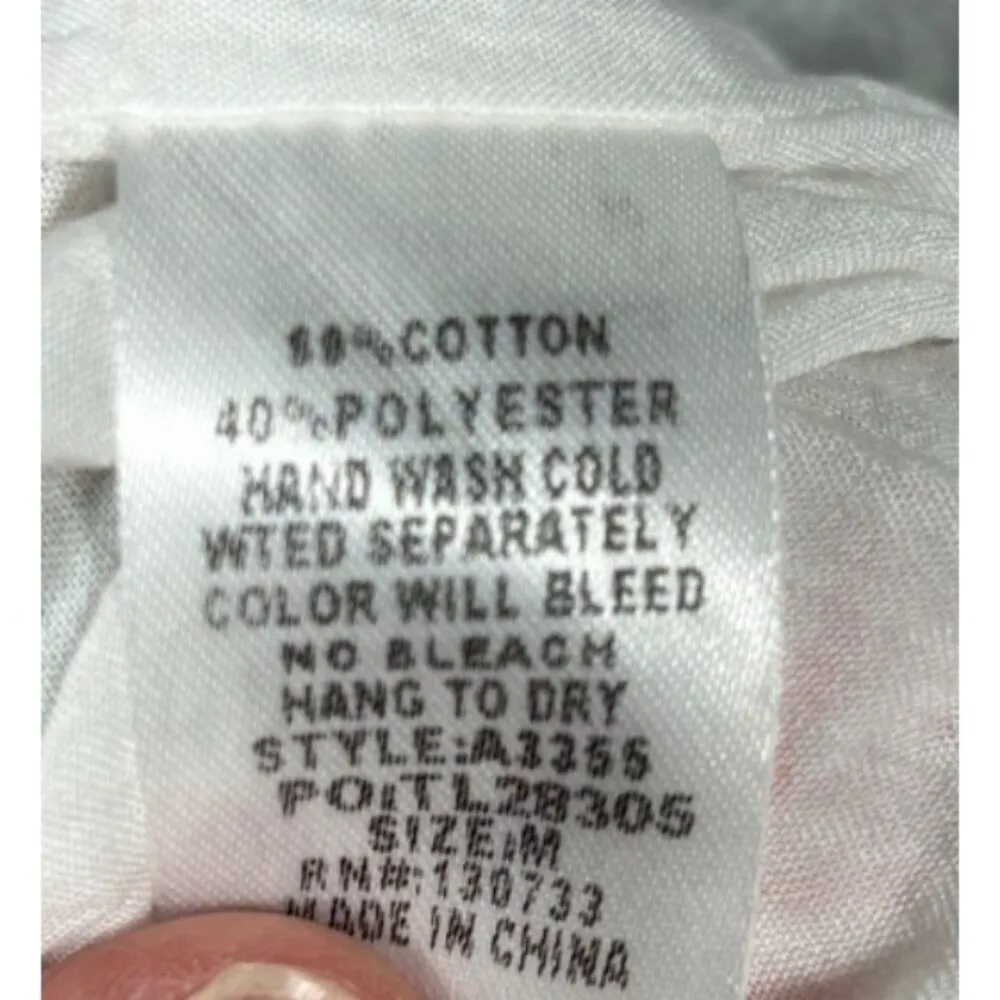 Umgee Floral Print Short Romper‎ Slit Sleeves Sz M Casual Cute Summer - Image 8