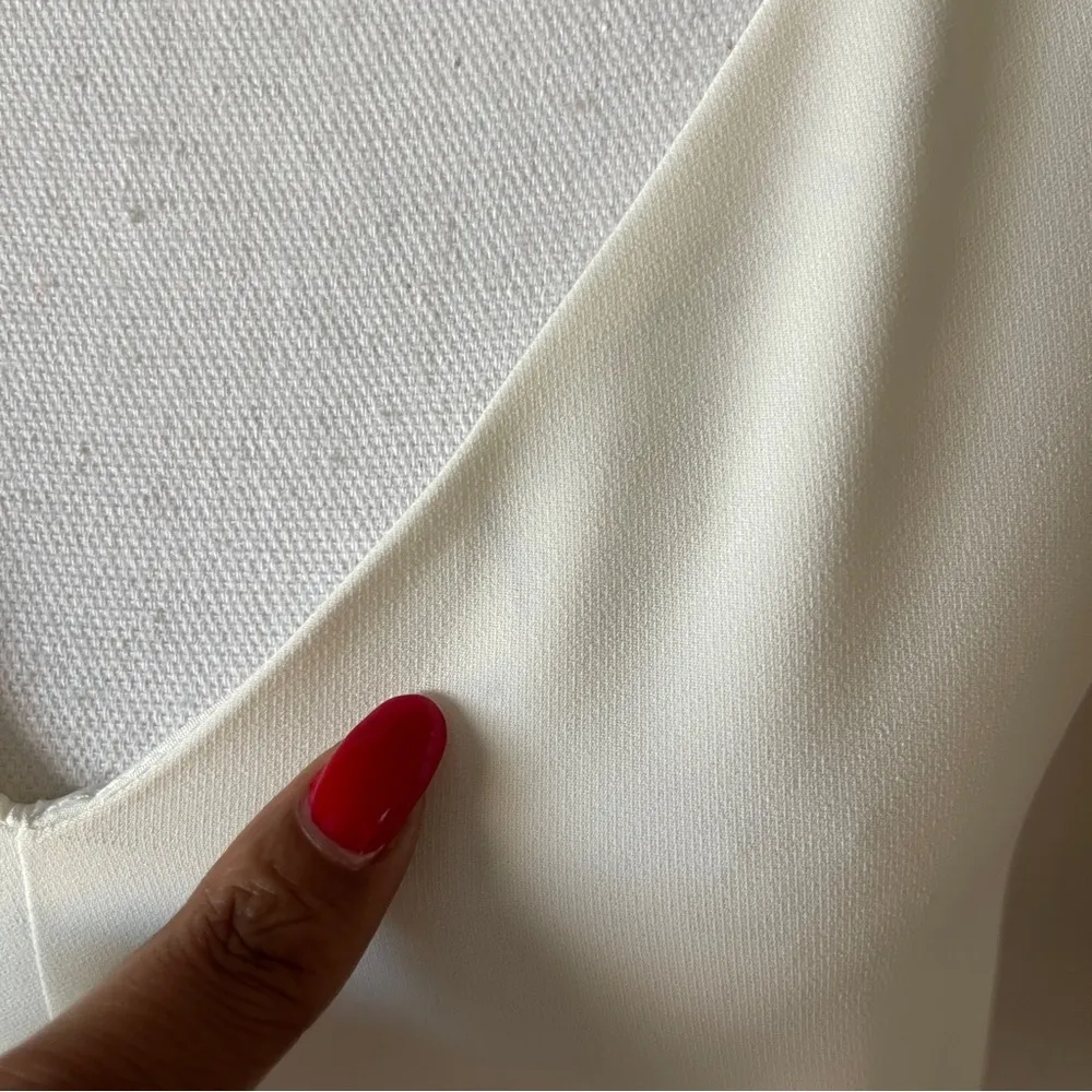 AMANDA UPRICHARD | Cream V-neck A-line Mini Dress Sz S - Image 77