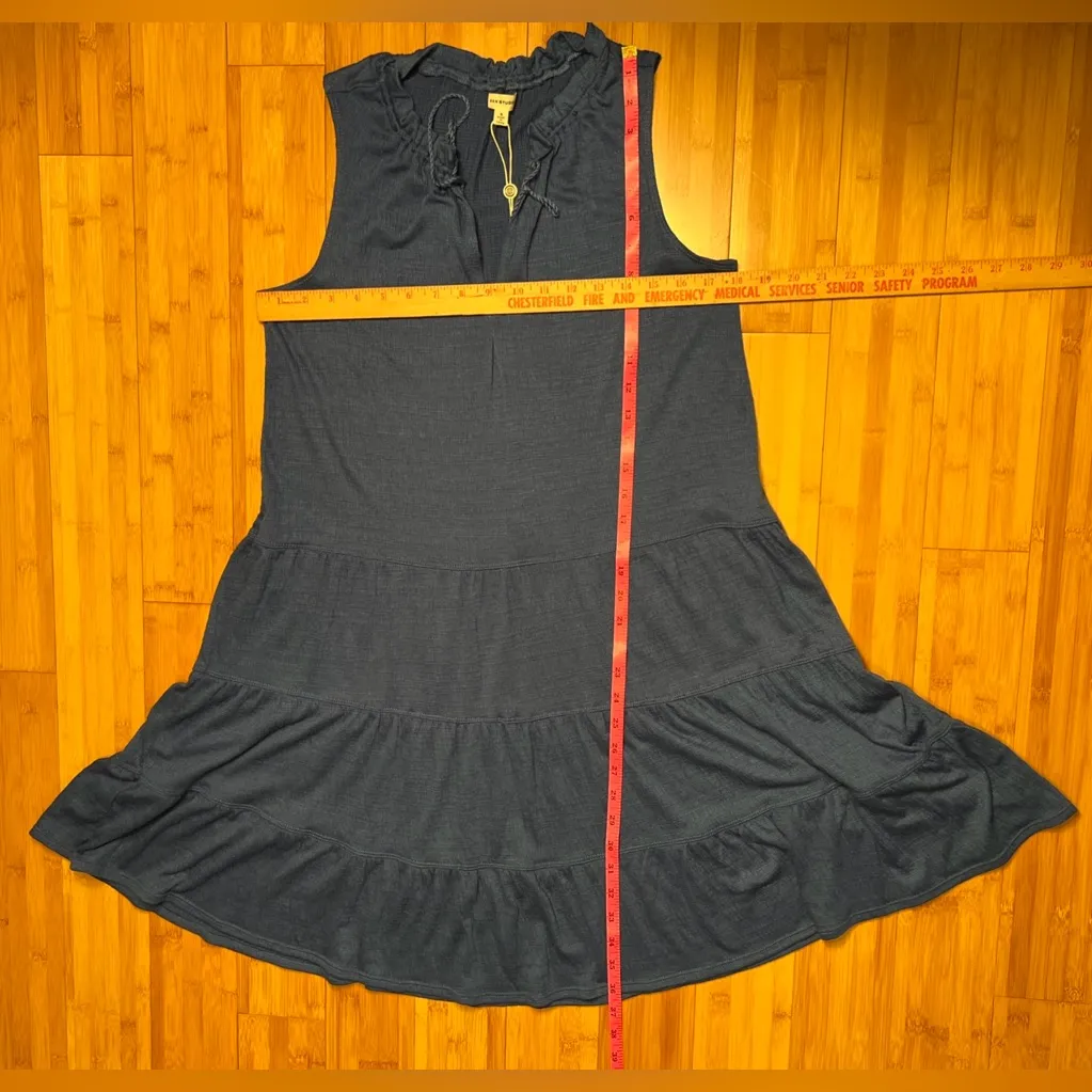 Max Studio Womens Sleeveless Tiered Cobalt Shift Dress W/Tassel Tie,MSRP:$98|SML - Image 6