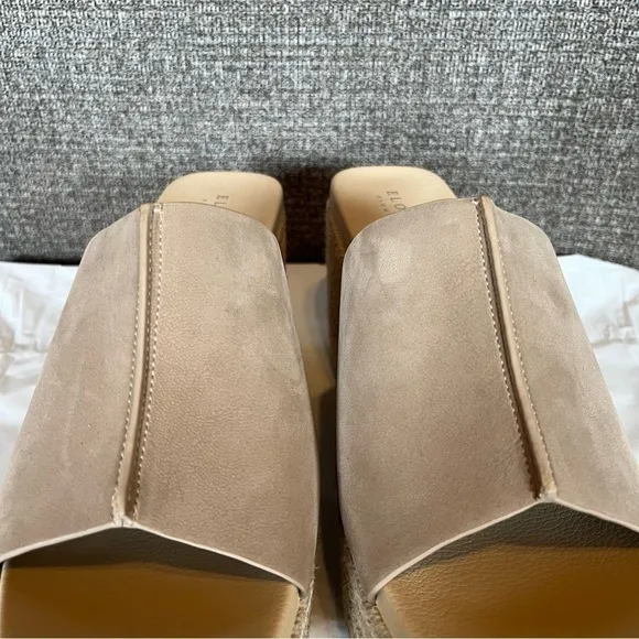 Eloquii Elements Women’s Chunky Jute Wrapped Sandals Size‎ 8.5W Block Heel Tan - Image 7