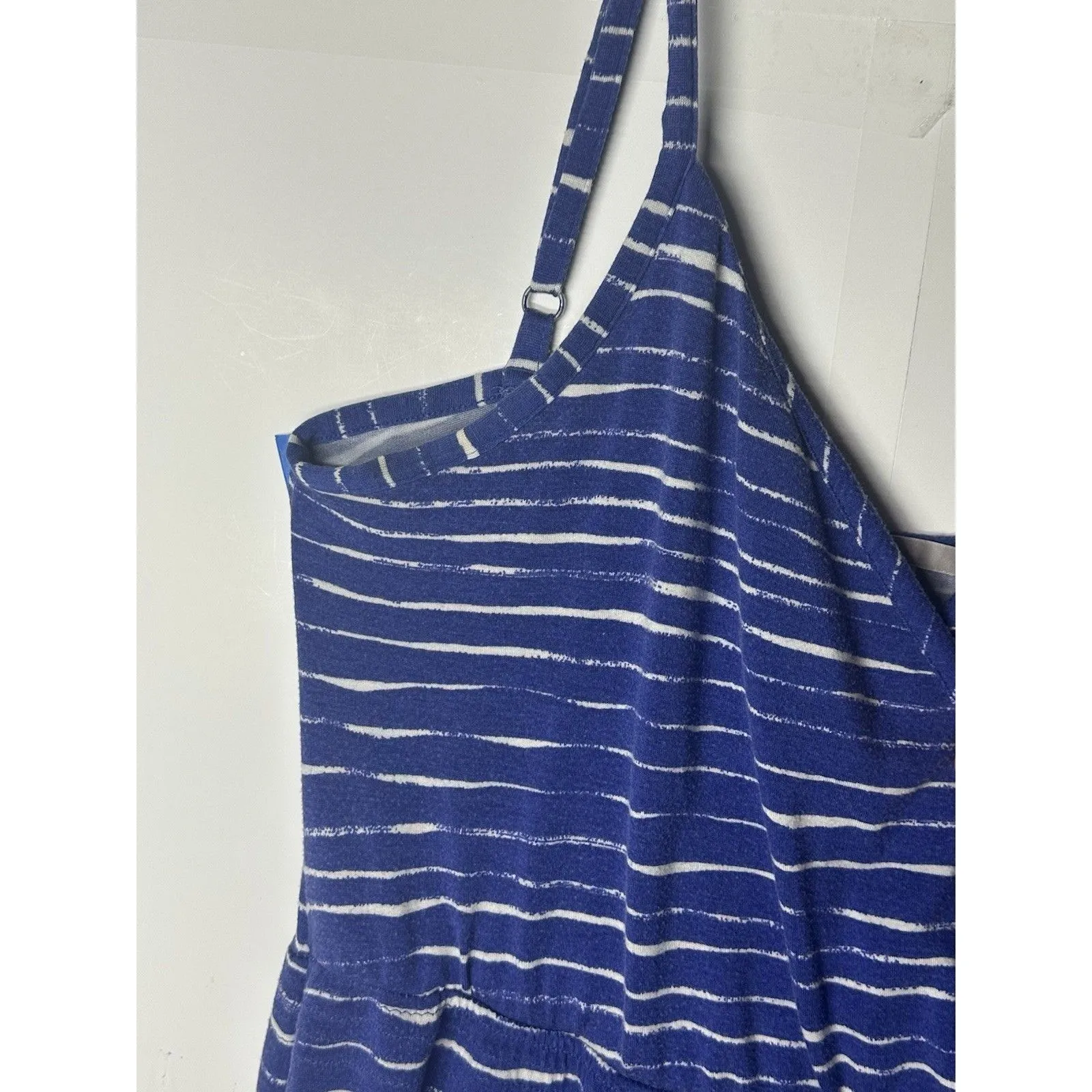 GAP Women’s Maxi Dress XS Blue White Striped Sleeveless V-Neck Summer Beach - Image 4