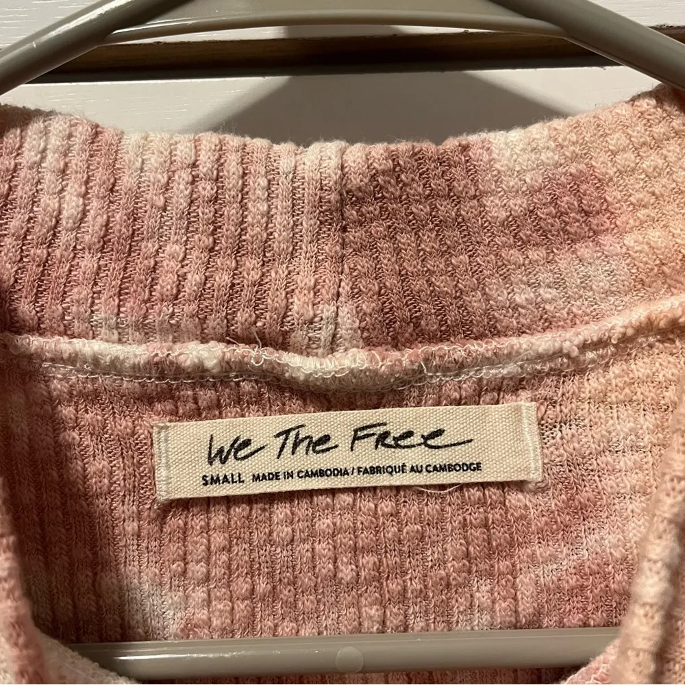 Free People Swirl Tie Dye Mock Neck Thermal Long Sleeve - Image 5