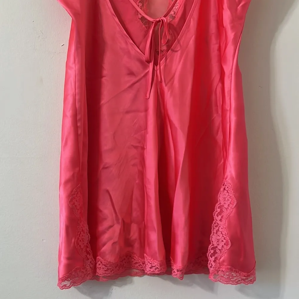 Victoria’s Secret Pink Lace Tie Back Adjustable Straps Camisole Tank Top Medium - Image 9