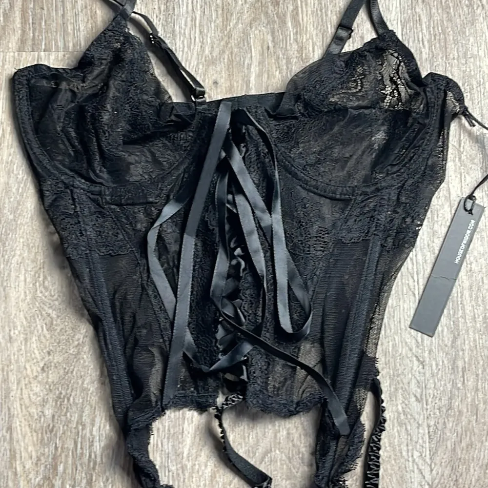 Widow Lace Bustier Cami Size Medium Black - Image 4
