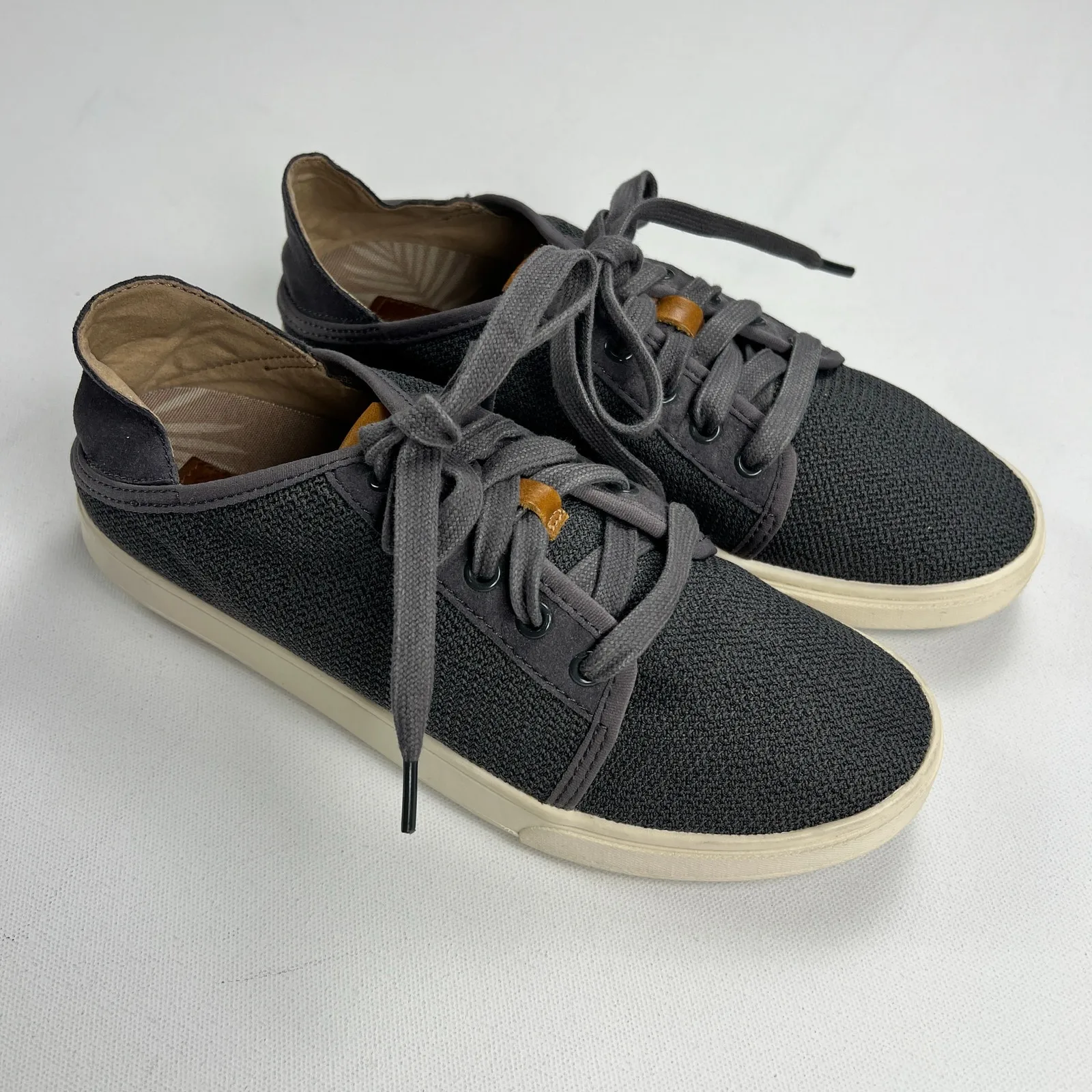 Olukai Pehuea Li Convertible Heel Light Mesh Comfort Lace Up Sneaker Gray Size 7 - Image 13