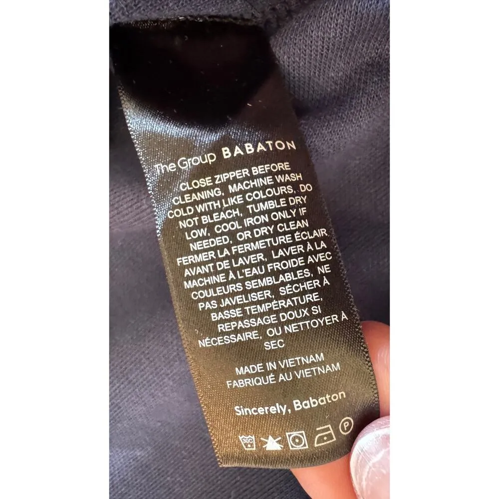 The Group by Babaton Aritzia Rocket Cropped Track Jacket blue size small - Image 4