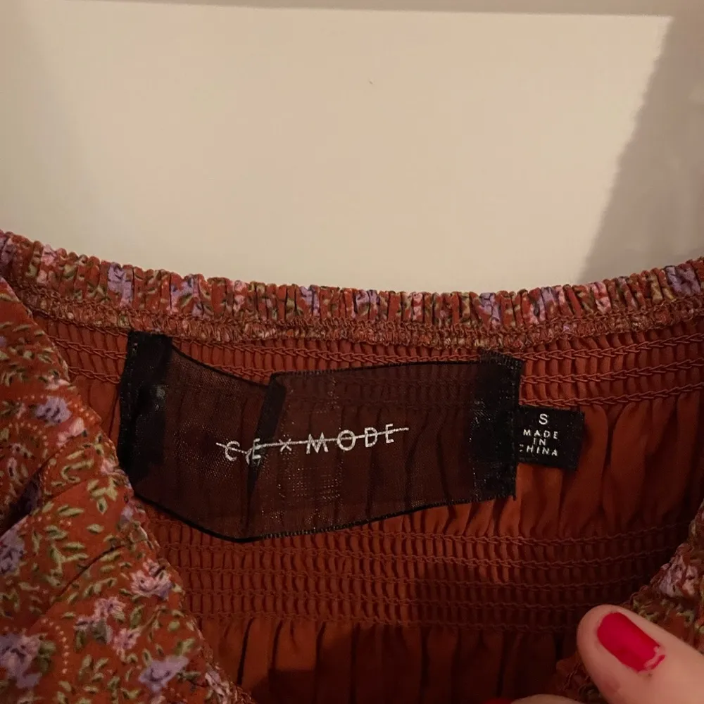 ๐4X HP!๐ Womenโs Code Mode Smocked Long Sleeve Floral Prairie Style Dress Sz S - Image 6