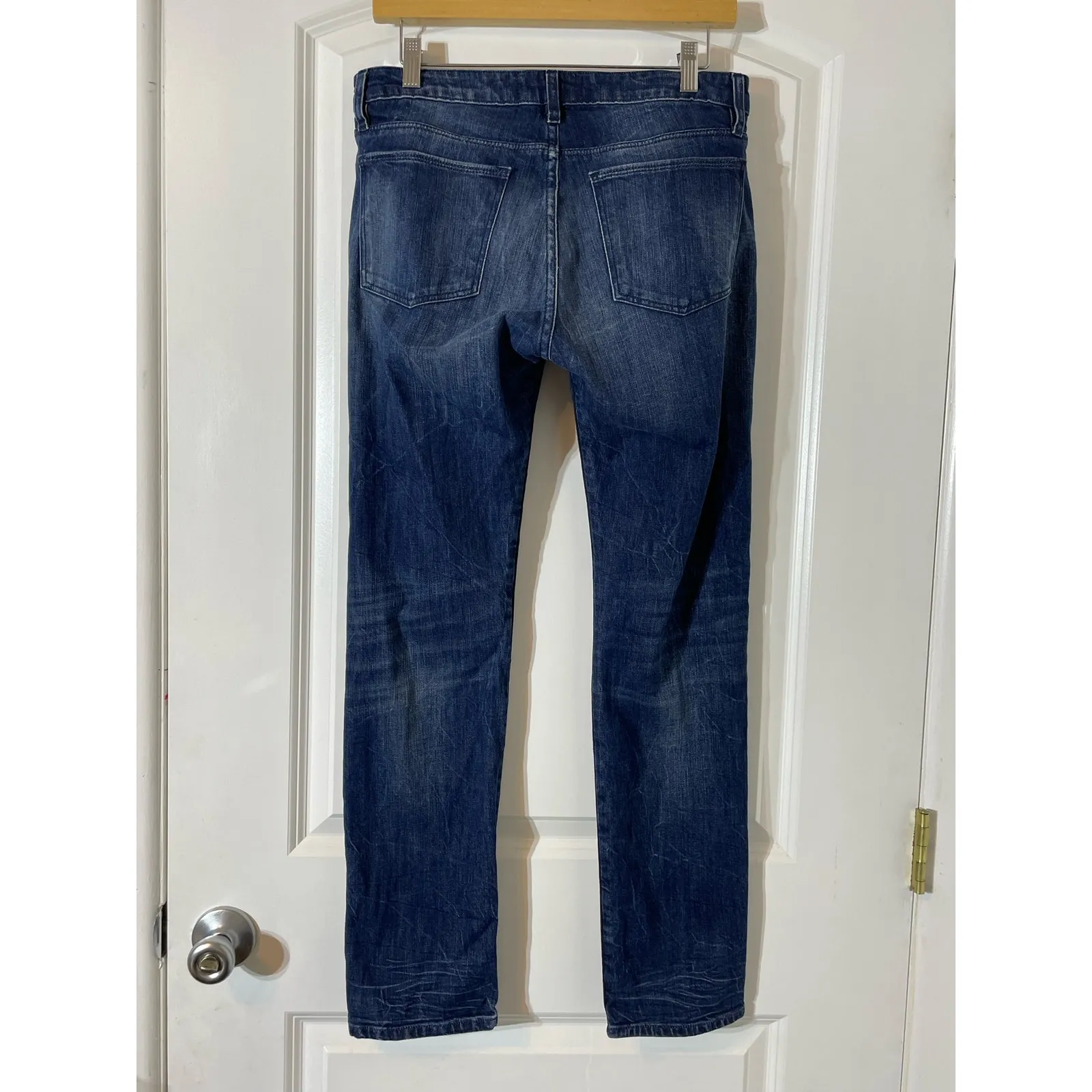 Brockenbow Jeans Size 27 Boyfriend Beaded Distressed Patched Grunge Festival Blue - Image 3