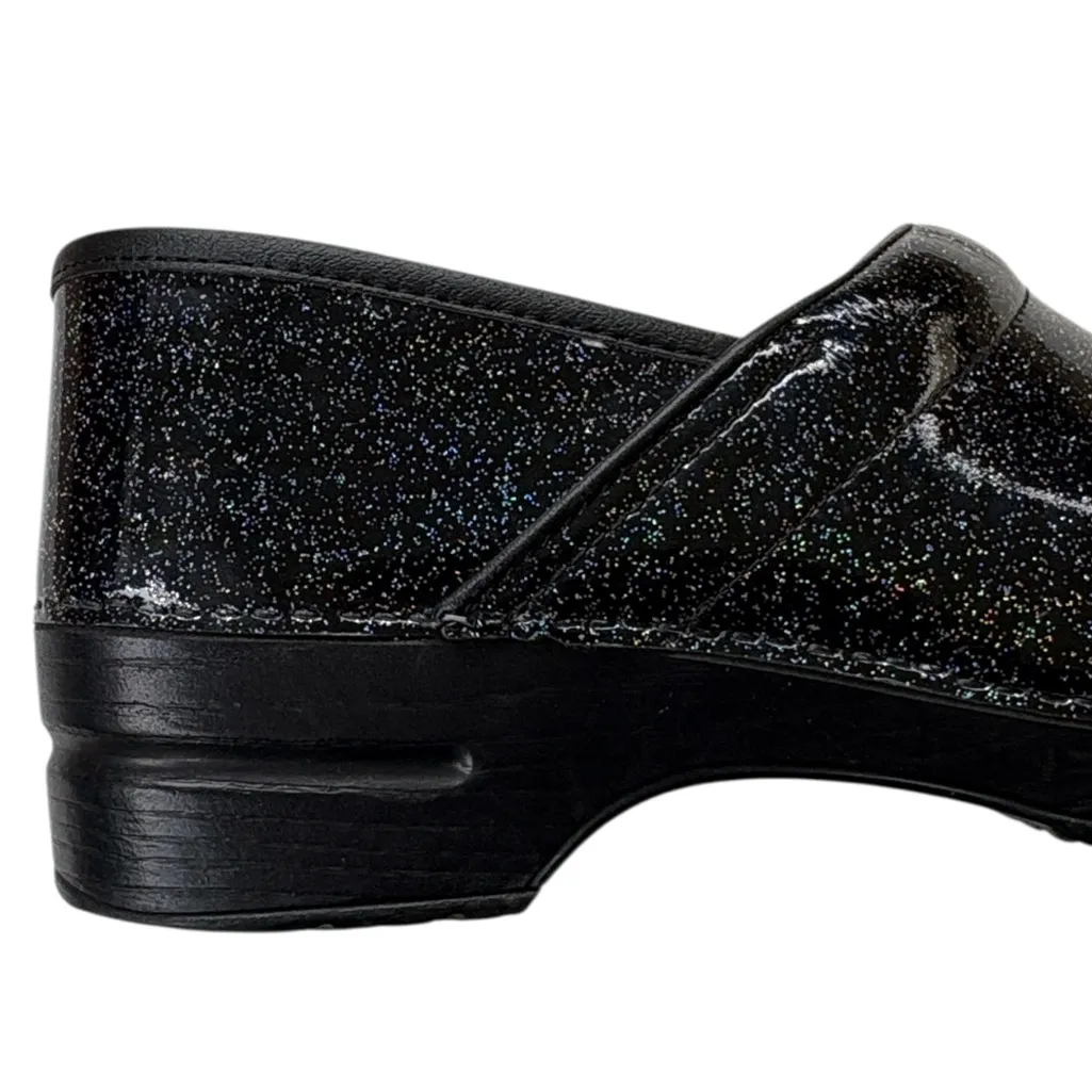 EUC Dansko Leather Closed Back Clog Black Glitter Size 11.5 - 12 - Image 4