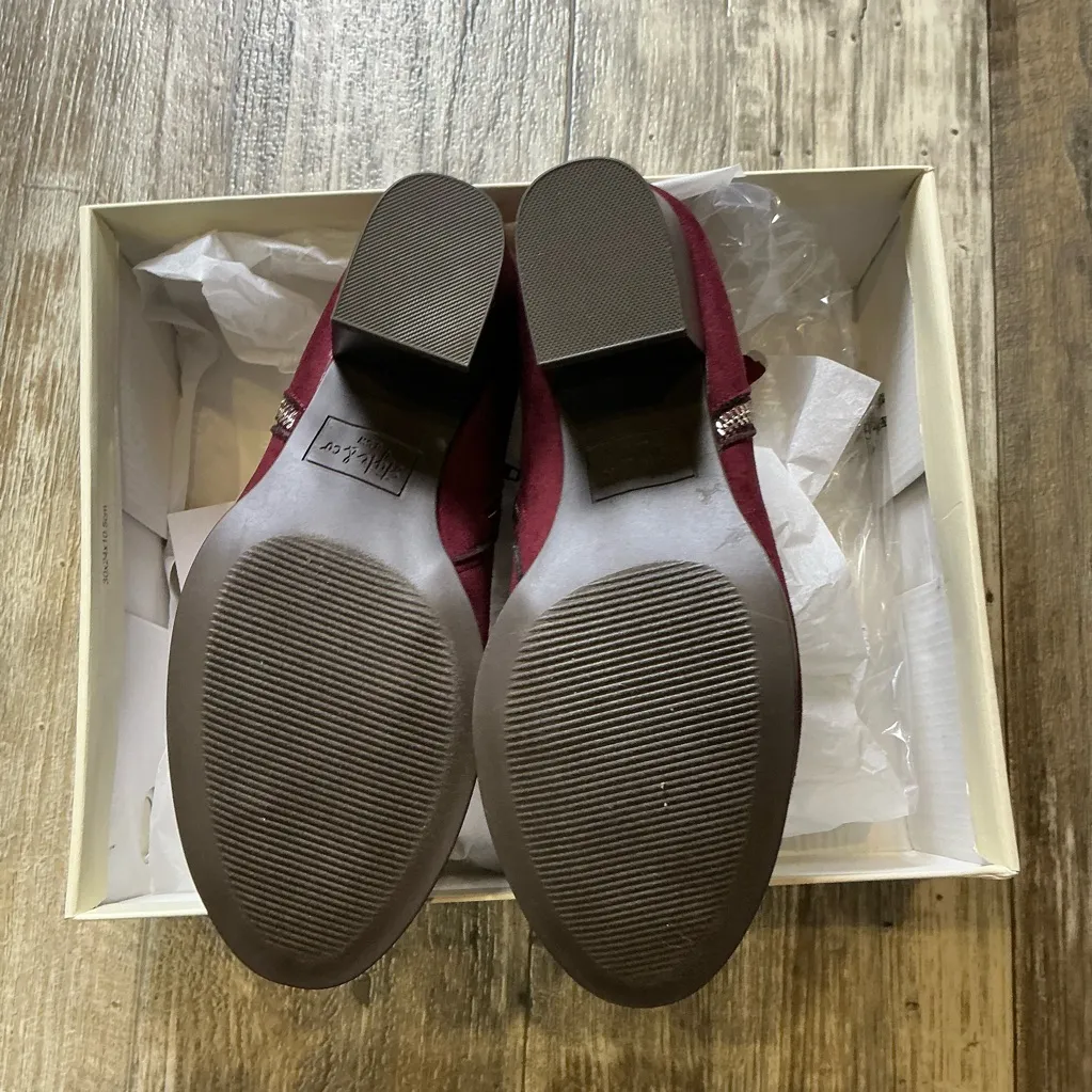 Style & Co . Deep Red Ankle Booties Size 8.5 W - Image 6
