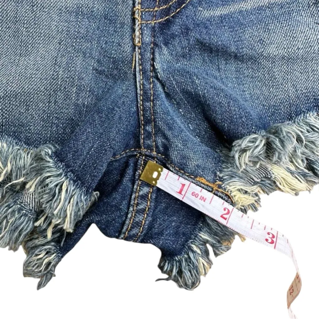 PISTOLA Distressed Denim Shorts Size S - Image 7