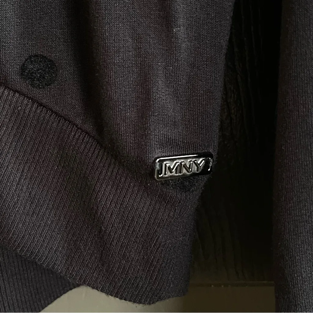 Marc New York Performance Black Polka Dot Long Sleeve Sweatshirt - small - Image 6