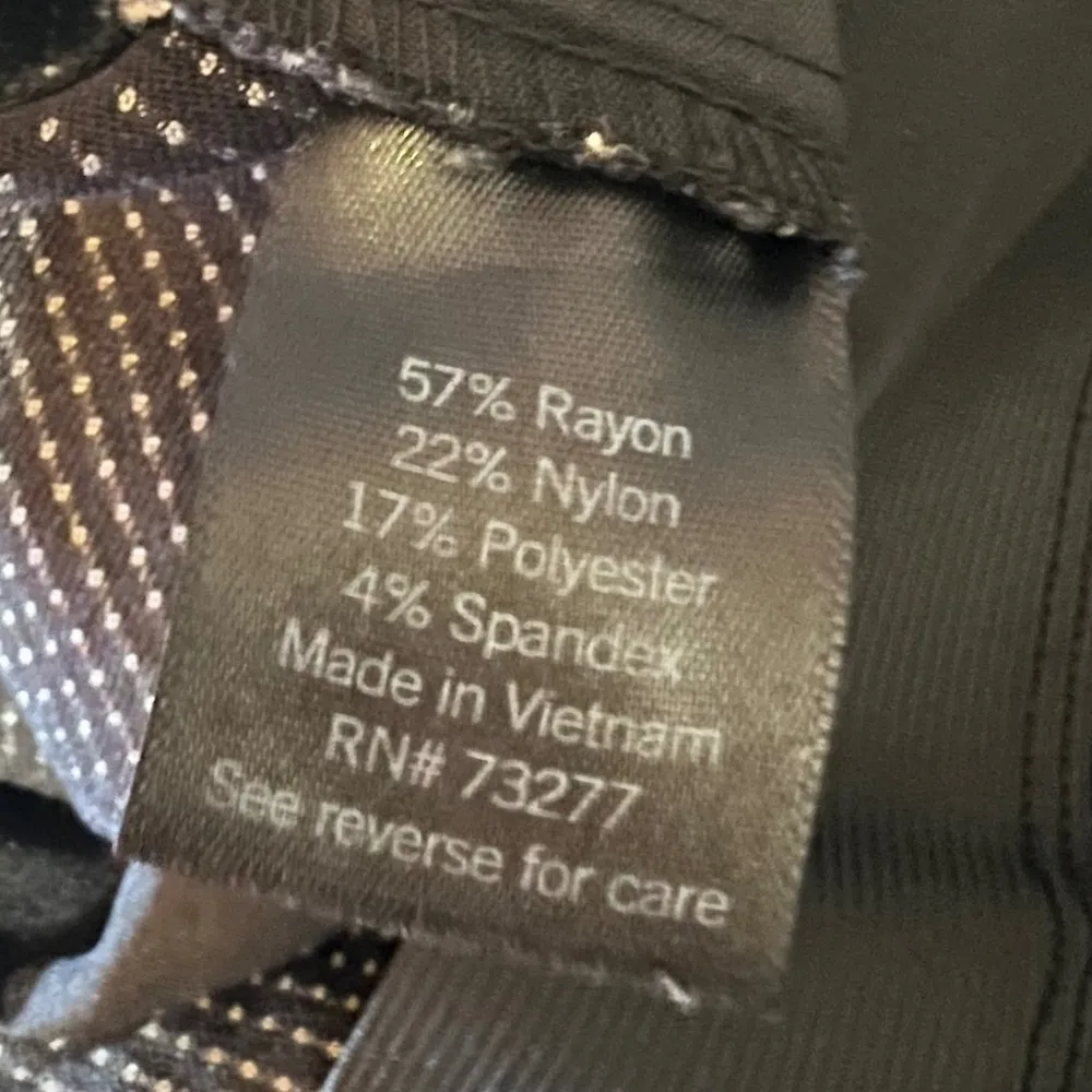 Simply Vera Vera Wang Skinny Pants Womens XL Black Dot Stretch Trousers Career - Image 6