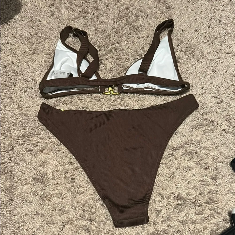 SHEIN Brown Bikini Set - Image 4