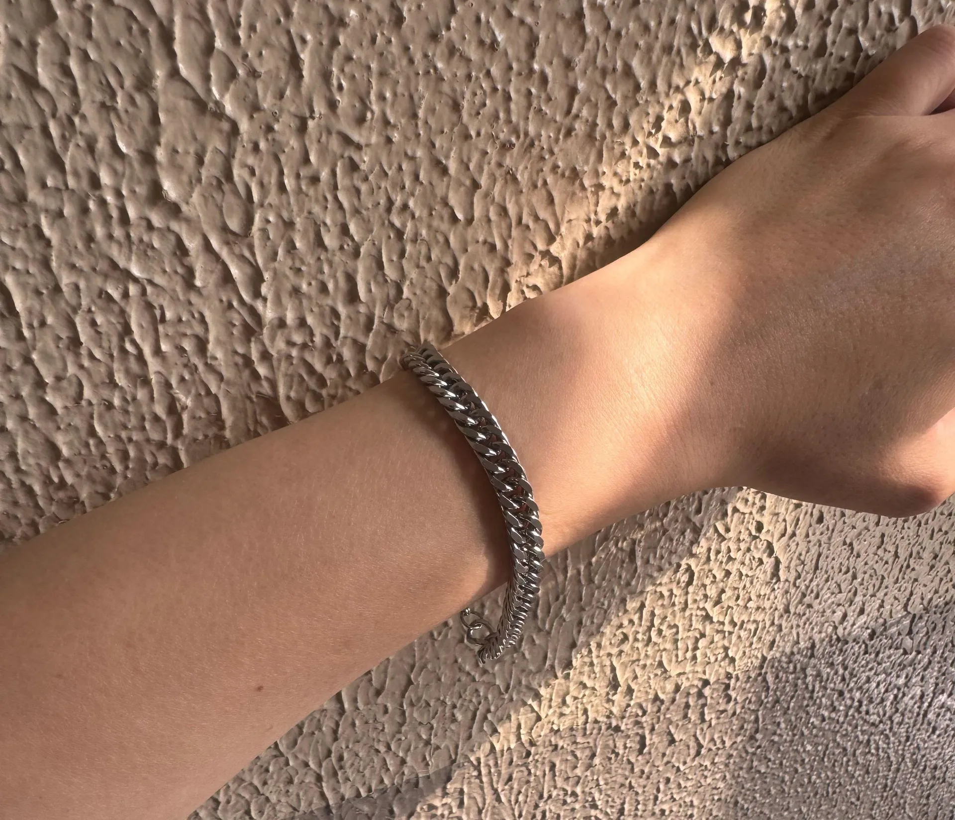 Link Chain Bracelet for Men Women Streetwear Hip Hop Unisex Style Silver - Image 6