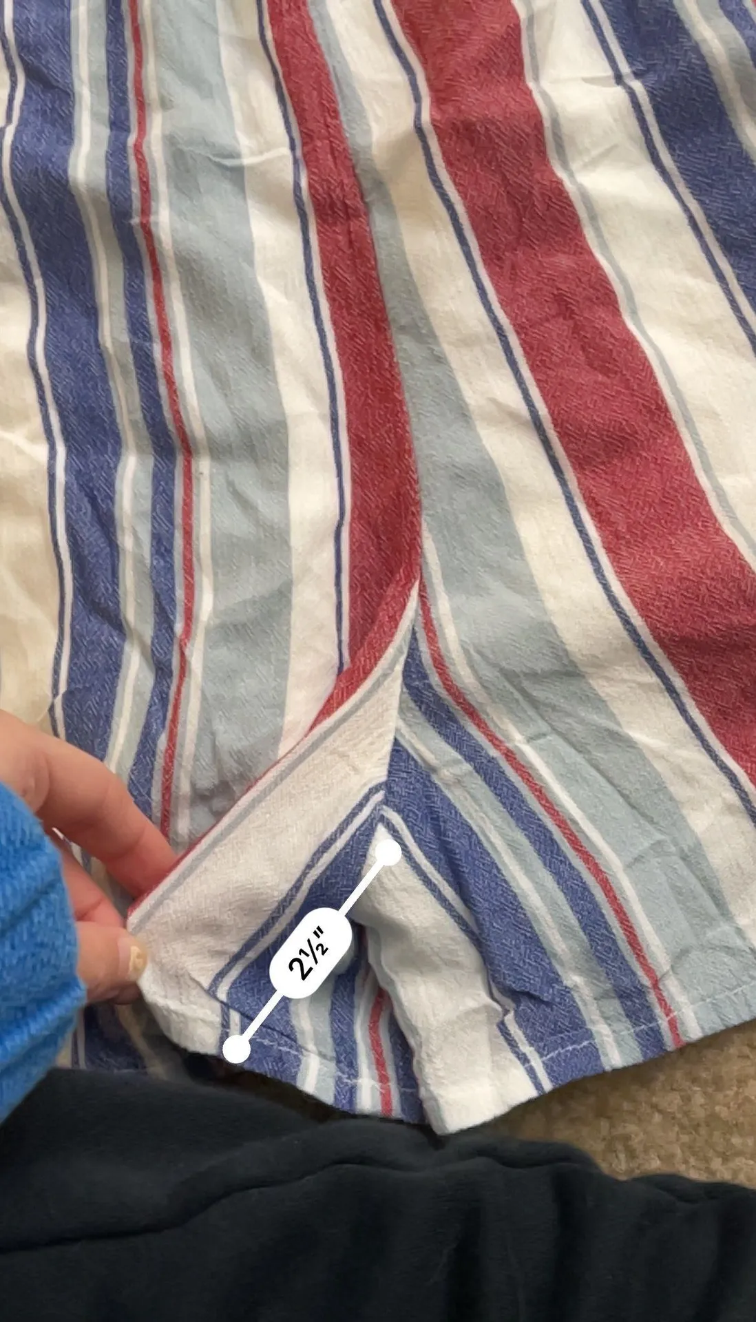 American Eagle Red White Blue Striped Romper  - Image 6