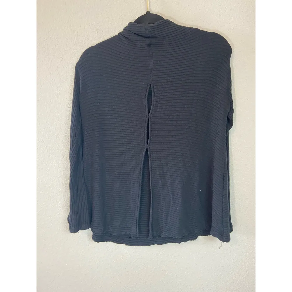 Free People We The Free Lover Rib Split Back Pullover Womens S Funnel Neck - Image 5