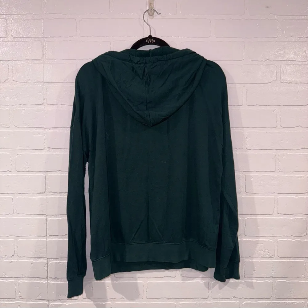 Magnolia Homebody Market Olive Green Embroidered Pullover Hoodie Size M - Image 9