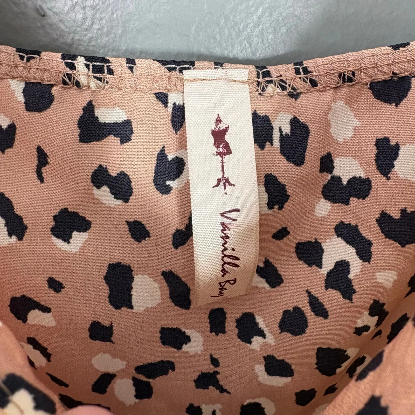 Vanilla Bay Lace Trim Leopard Print Y2K Camisole Top - 1X - Women's Plus Size - Image 4