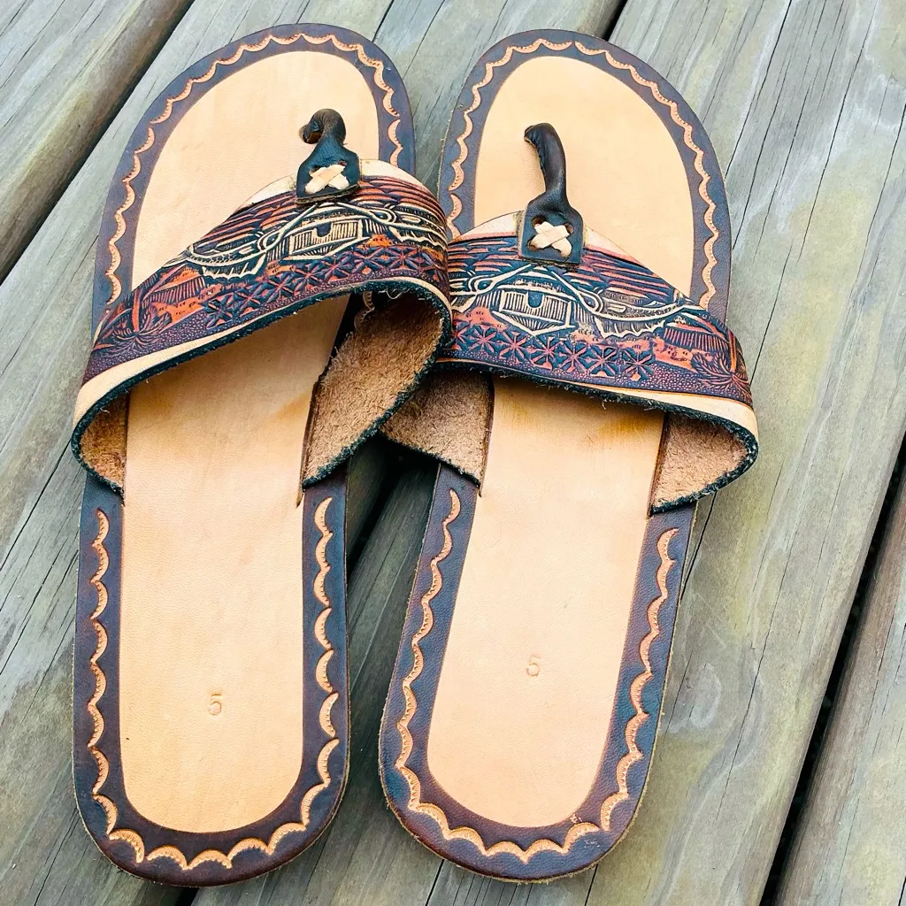 Genuine leather sandals 🔥🔥 - Image 3
