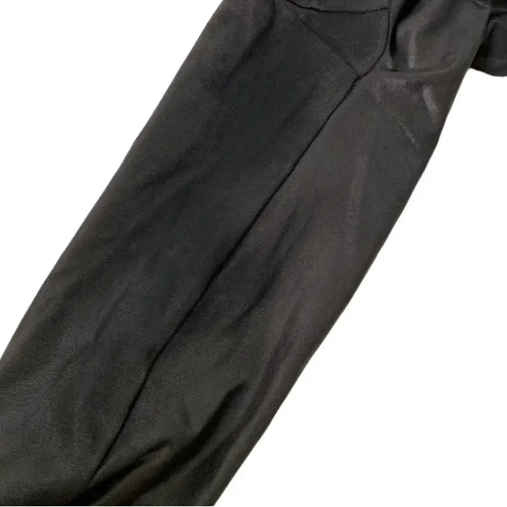 SPANX Faux Leather High Waisted Leggings Black Size M - Image 11