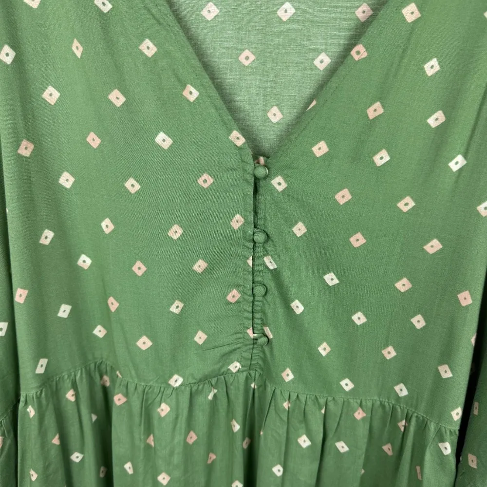 Summersalt Easy Breezy Eco Voile Mini Dress Swim Cover Up in‎ Diamond Dot Sz 2XL - Image 4