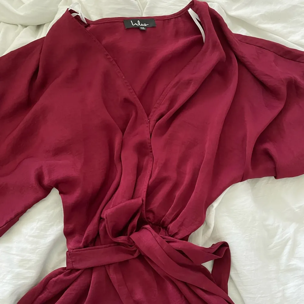 Lulu’s Ain't It Grand Wine Red Romper - Image 7