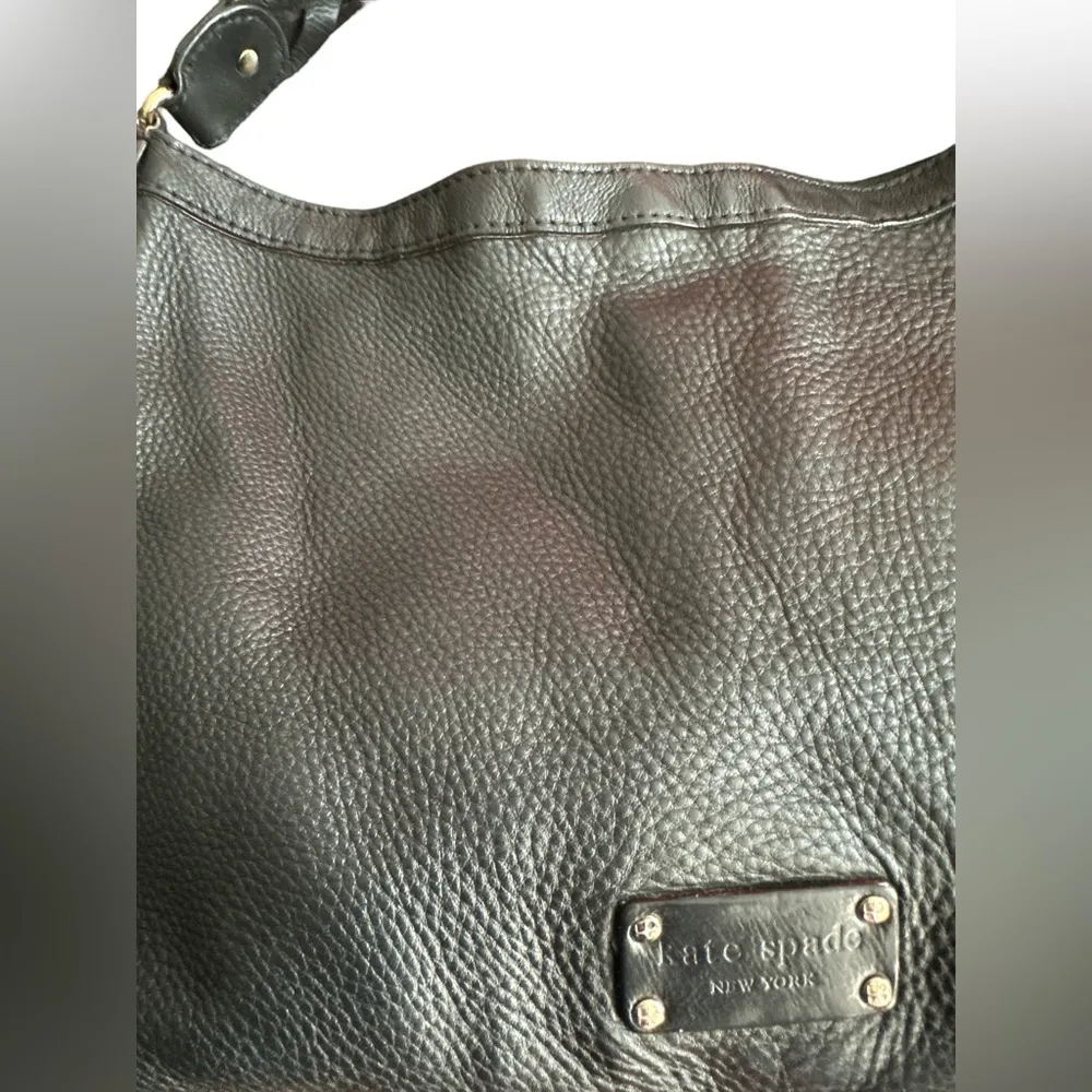 KATE SPADE Black Pebble Leather Handbag - Image 9