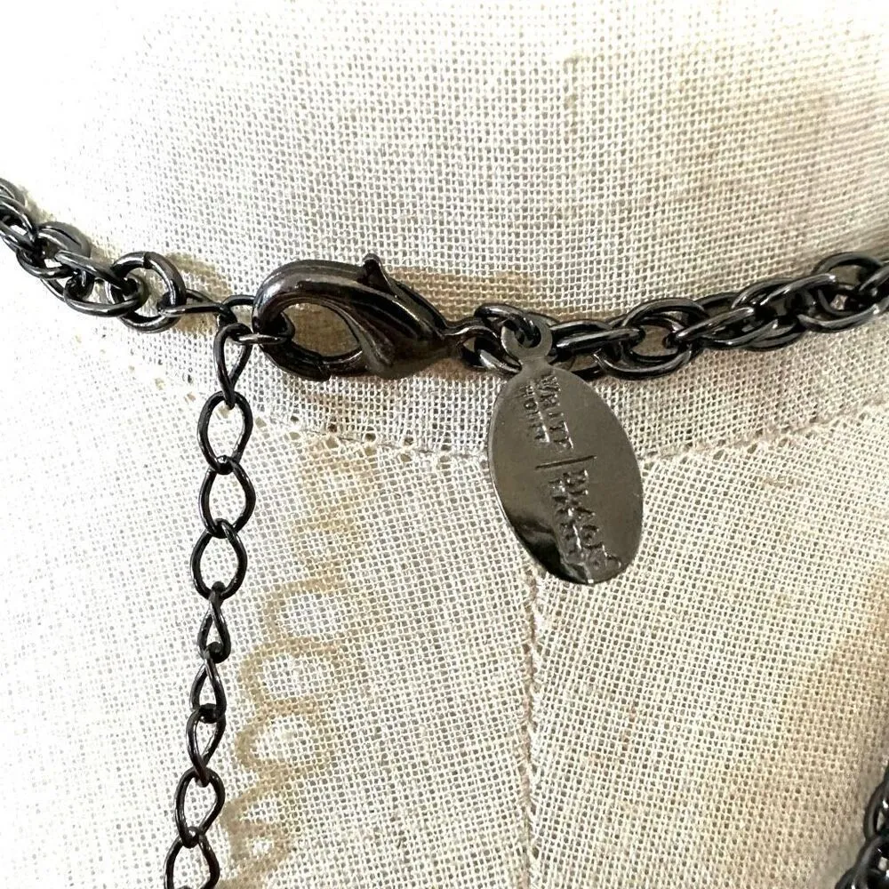 White House black market grey long pendant necklace - Image 9