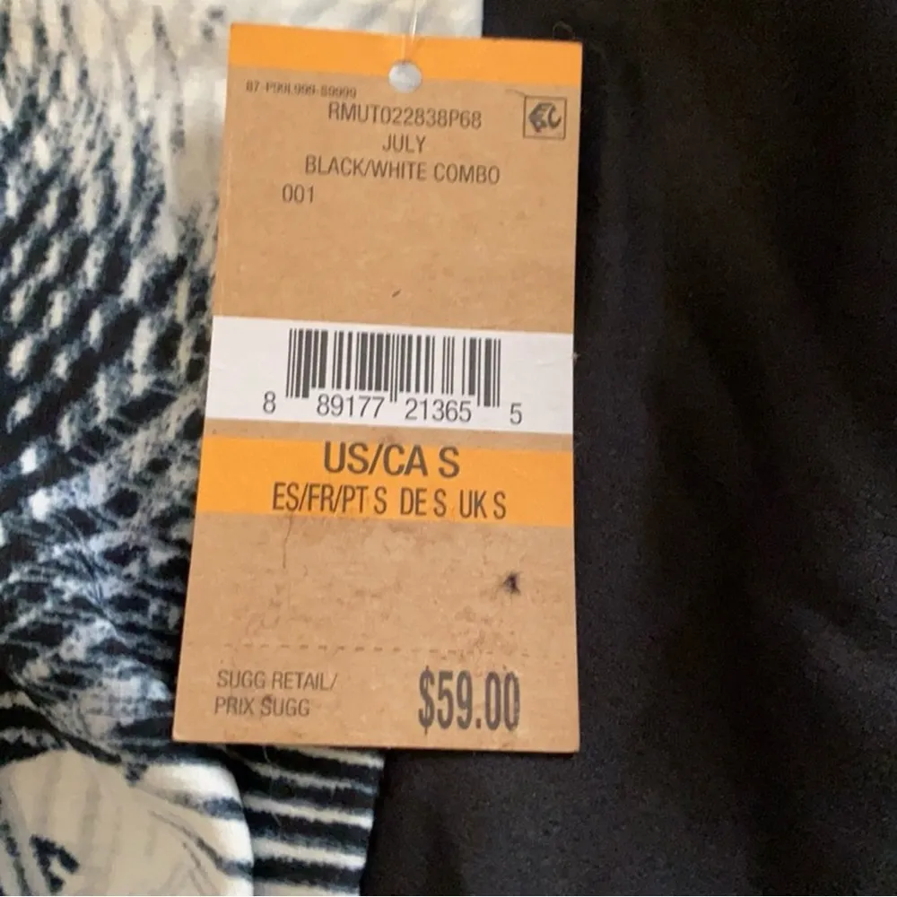 New With Tags Rachel Roy Black and White Asymmetrical Tank Size Small - Image 5