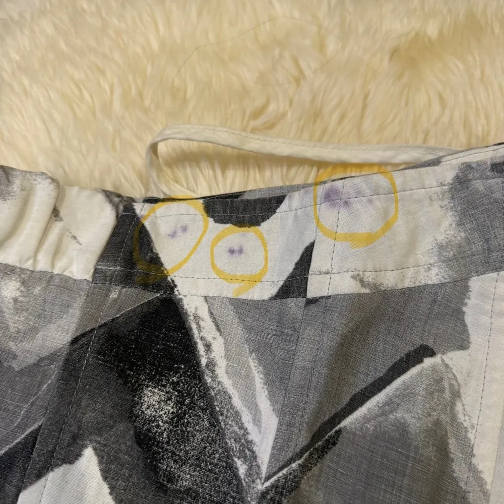 Banana Republic Gray Chevon Zigzag Linen Strapless Dress, Sz 4 - Image 14