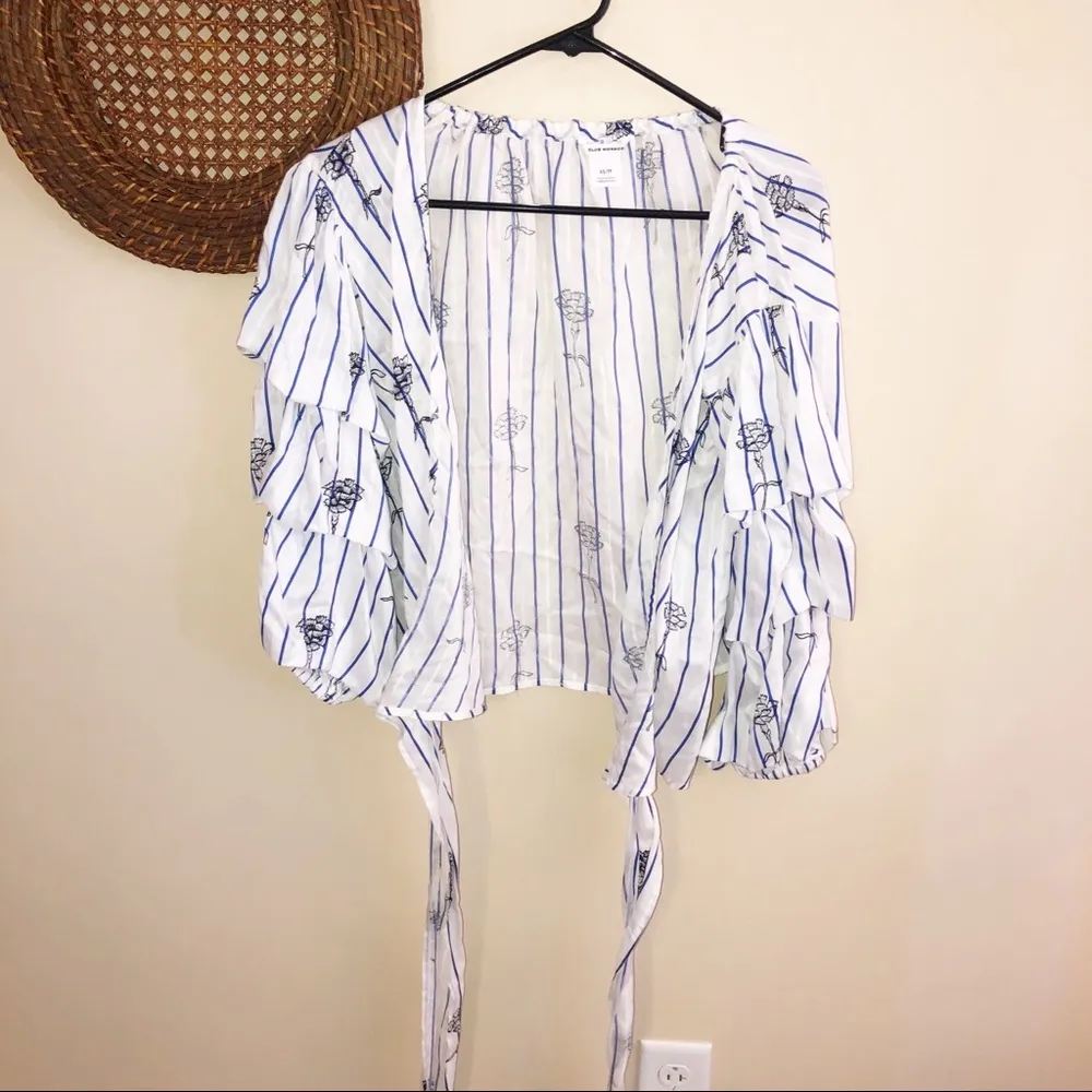 Club Monaco Bindell Floral Wrap Blouse - Image 6