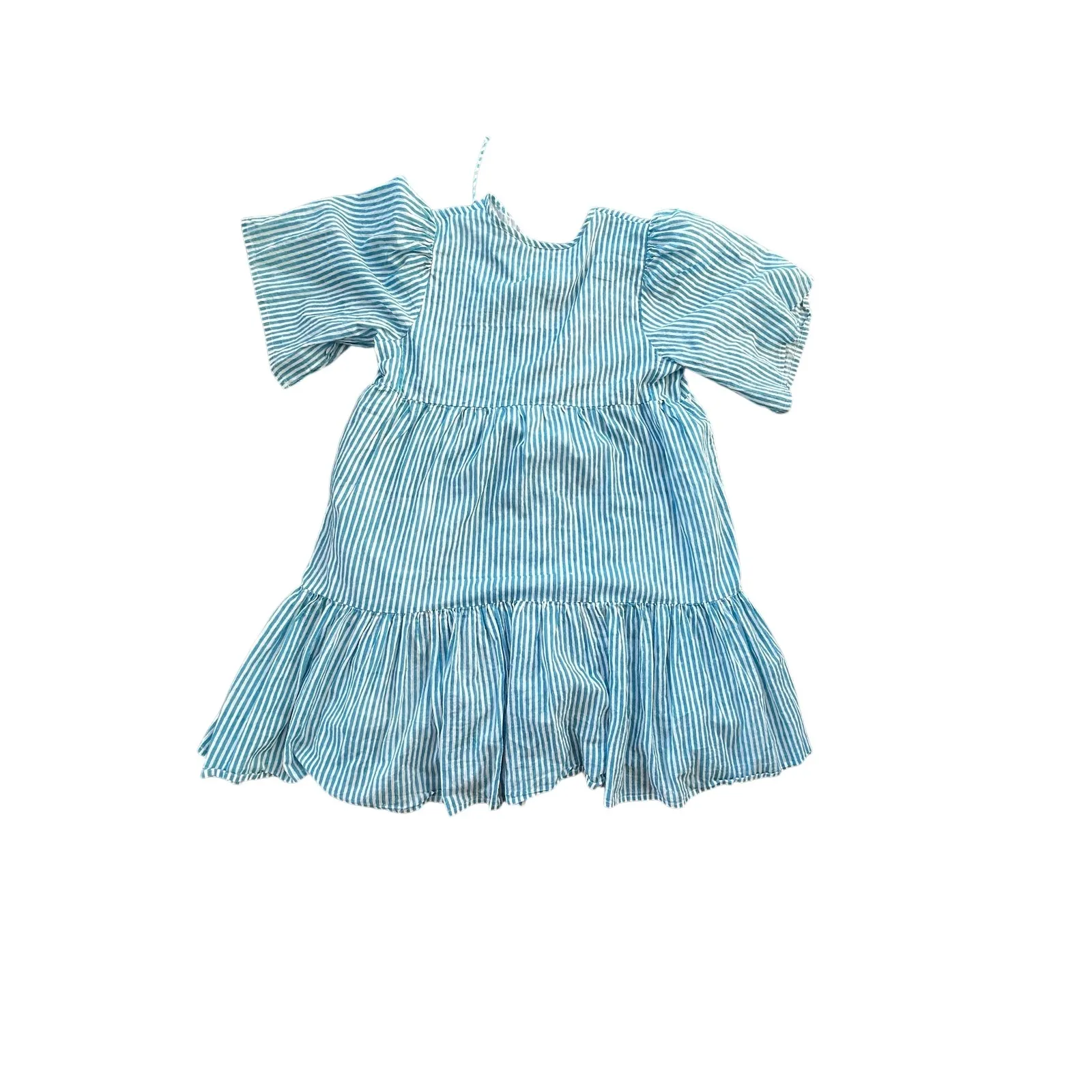 Emerson Fry India Collection Isla Dress
Sunday Stripe Blue Striped Tiered Mini Size M - Image 8