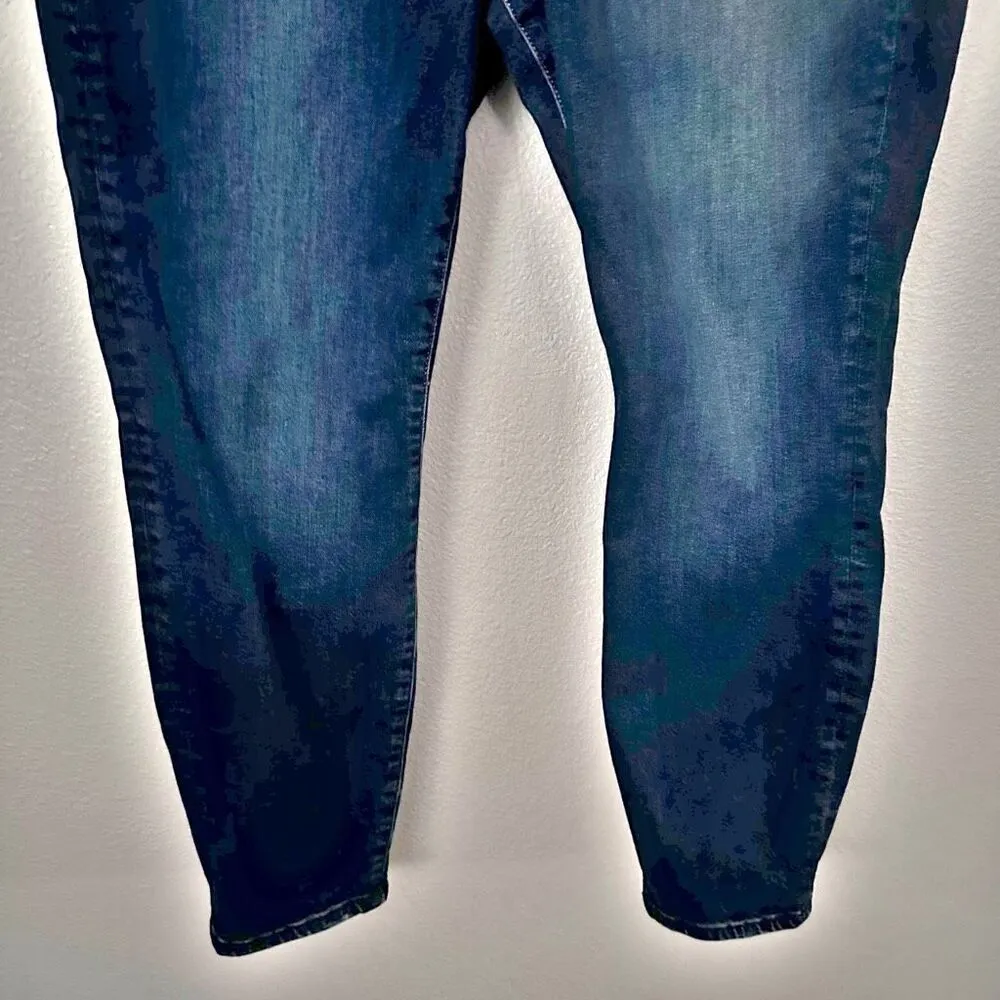 GOOD AMERICAN | Good Legs Dark Wash Skinny Jeans Organic Cotton | Size 18 (plus) - Image 5