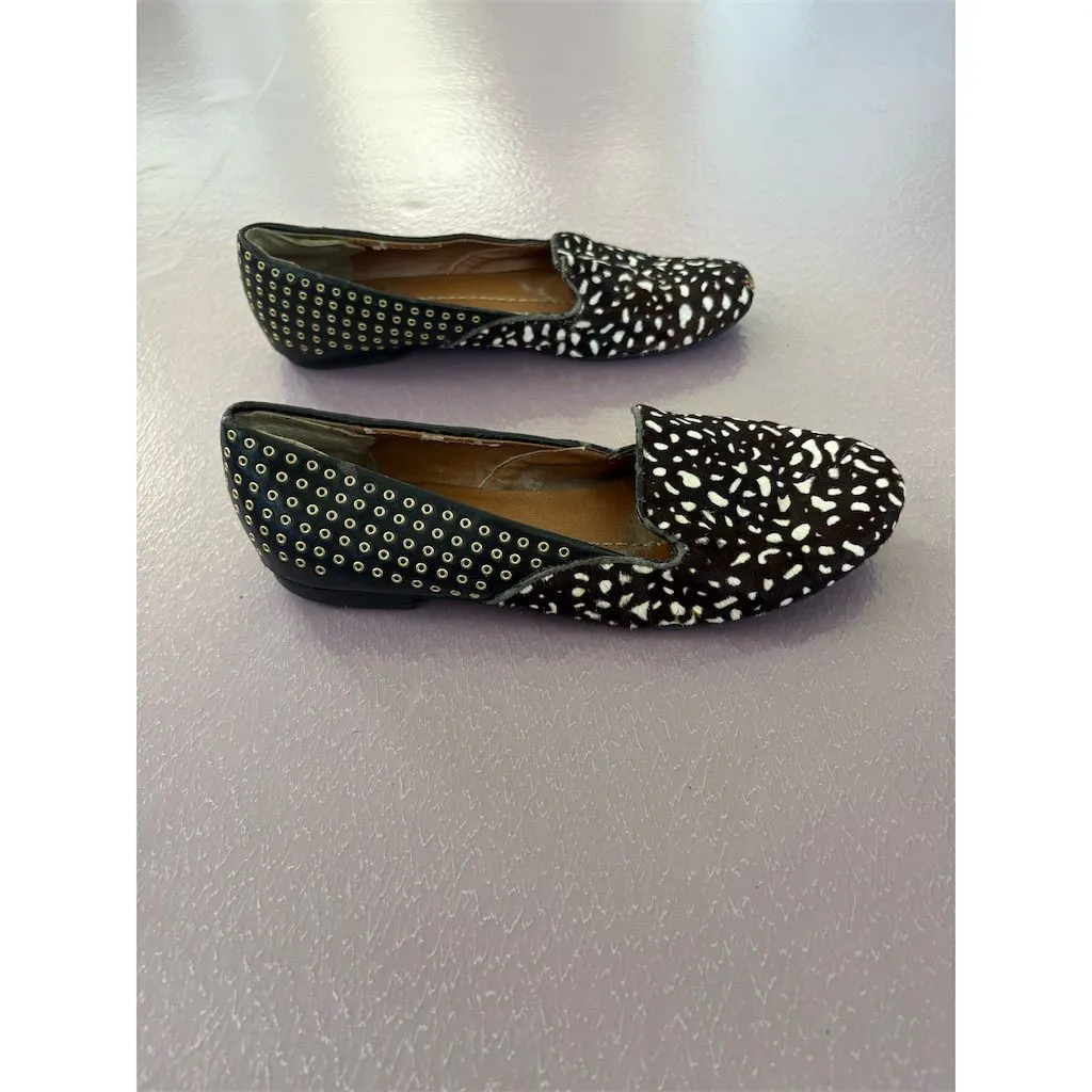 Dolce Vita Women's Loafers Size 8 Multicolor Animal Print‎ Polka Dot Flats Brown - Image 2