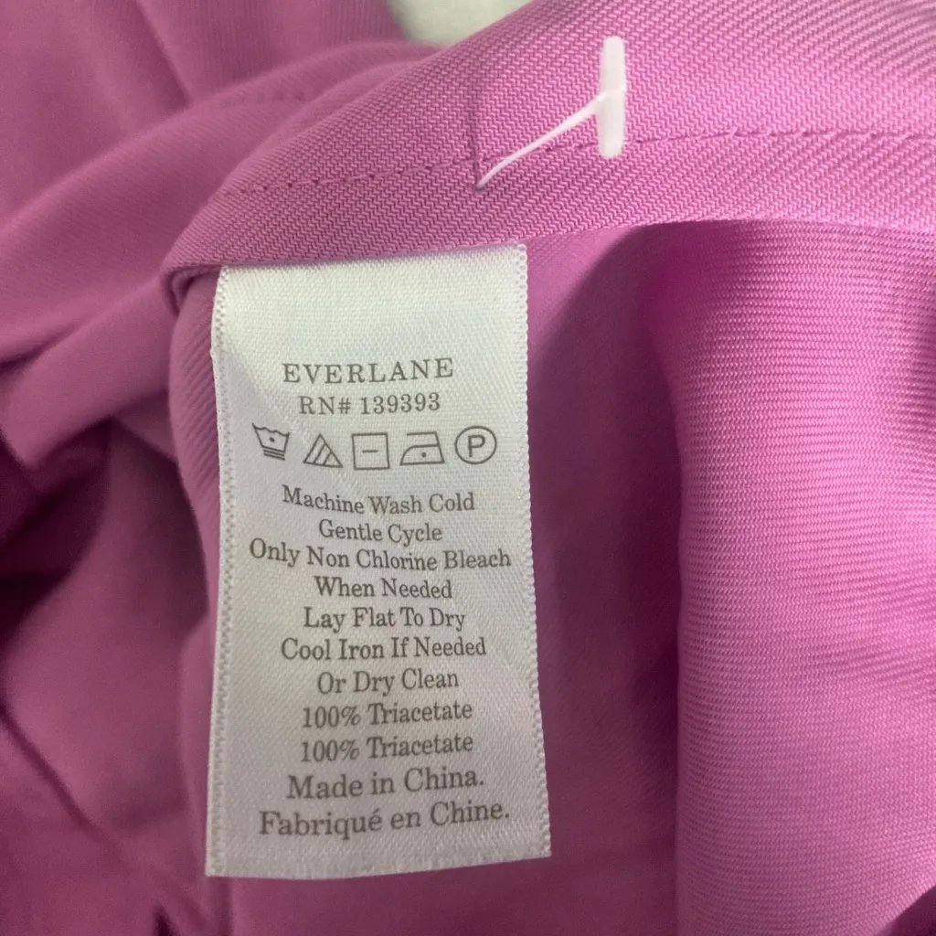 Everlane Japanese Go Weave Picnic Button-Down Dress Size 14 Magenta - Image 7