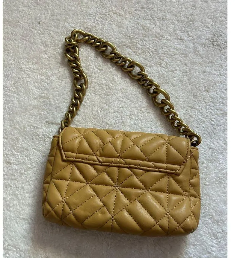 Zara Quilted Bag With Chain - Image 4