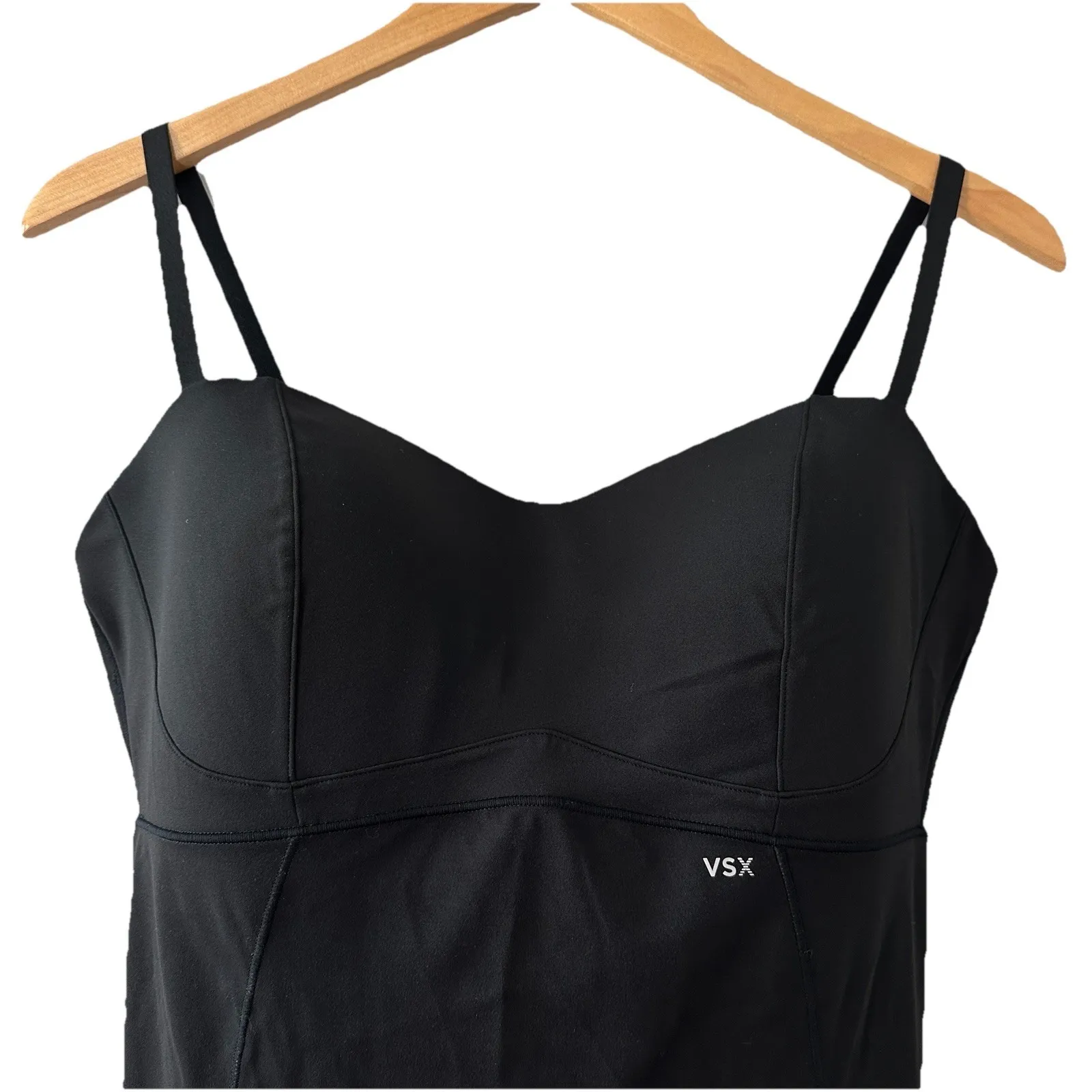 VSX By Victoria's Secret Elevate Balconette Catsuit Jumpsuit‎ XL Black Athletic - Image 5