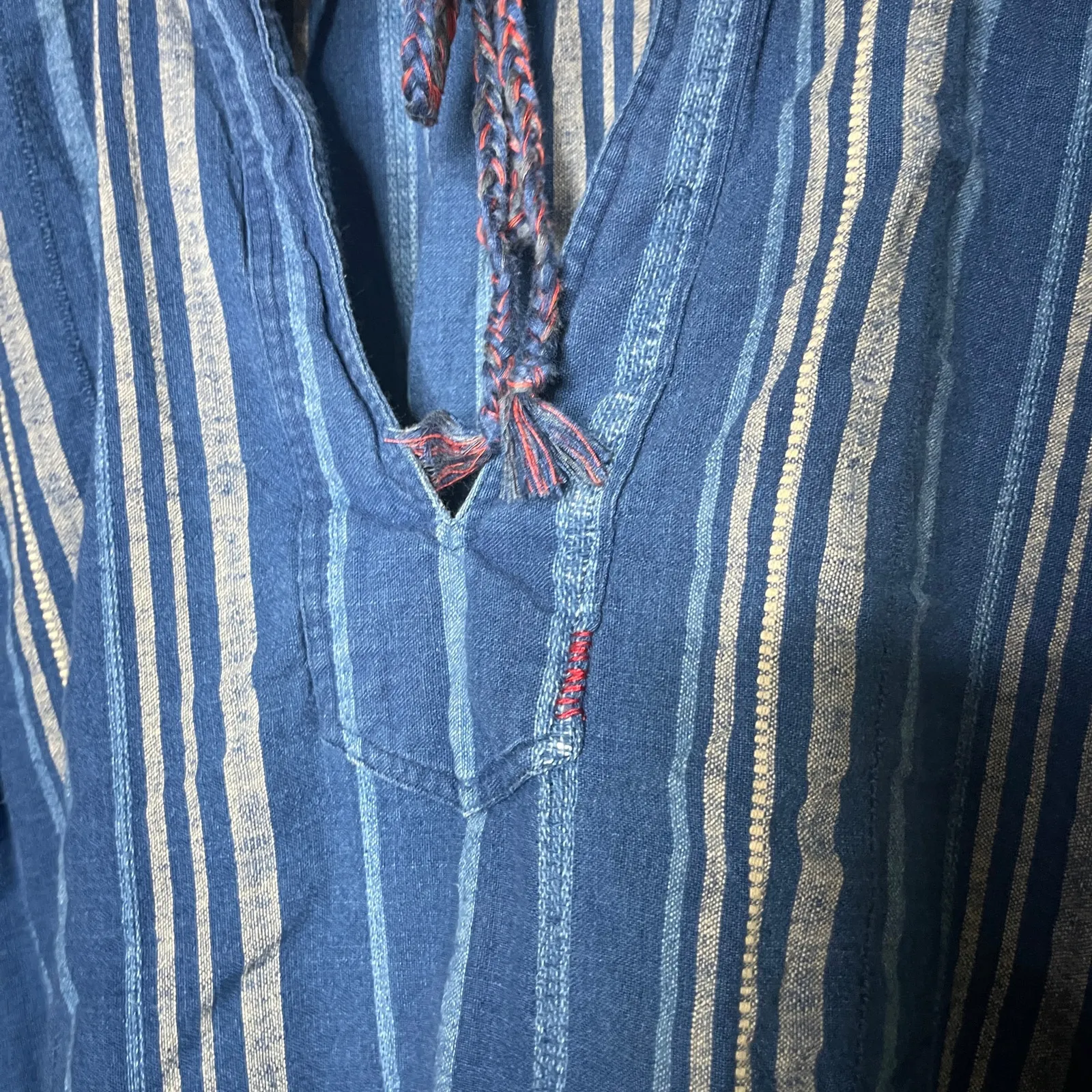 Polo Ralph Lauren Long Sleeve Alexia Blue Stripe blouse sz S - Image 5