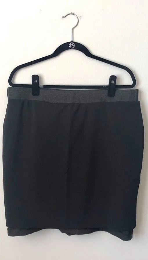 MARIO SERRANI 🖤 Charcoal Stretchy Pencil Skirt - Image 5