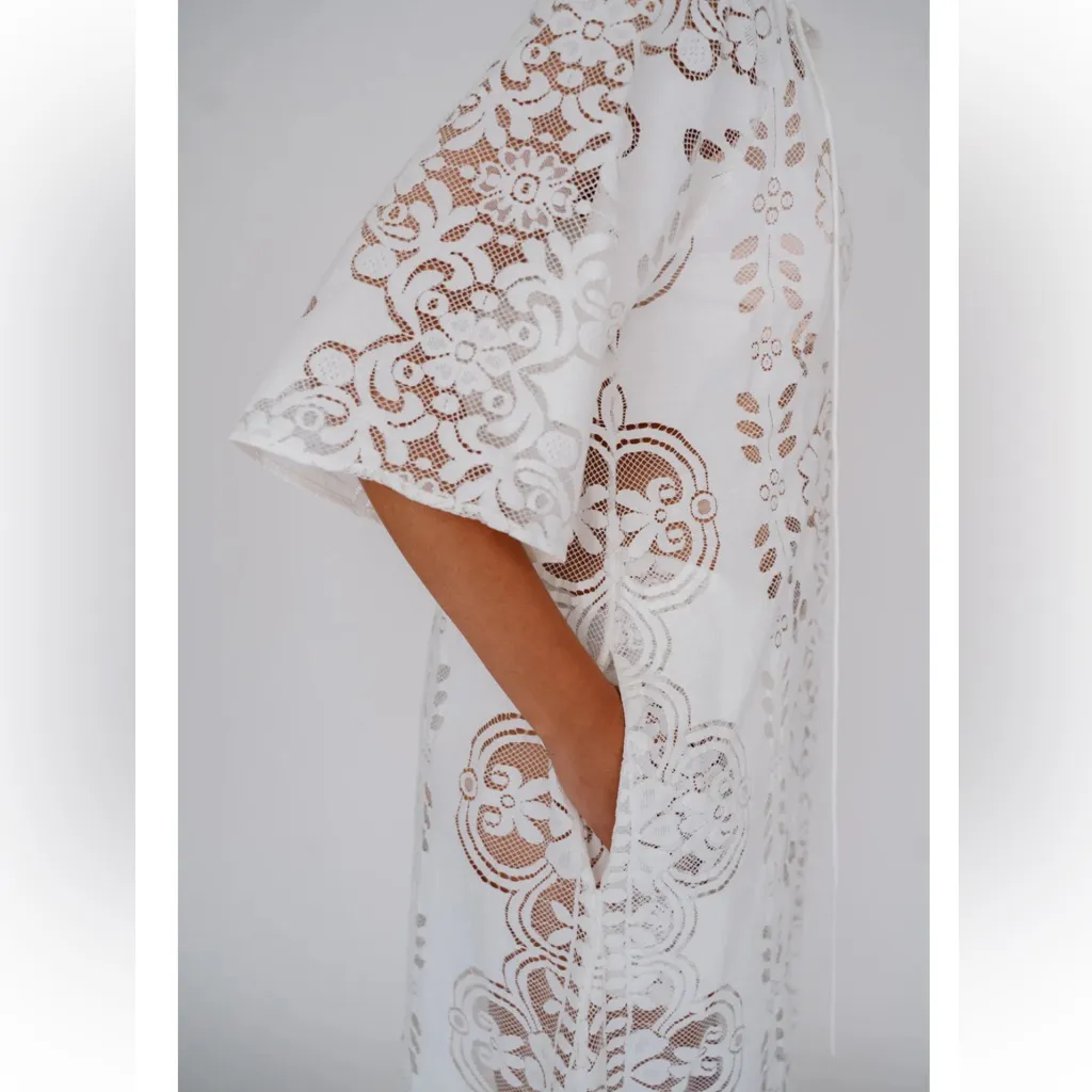 MR LARKIN LOLA DRESS, PEARL L White Size L - Image 4